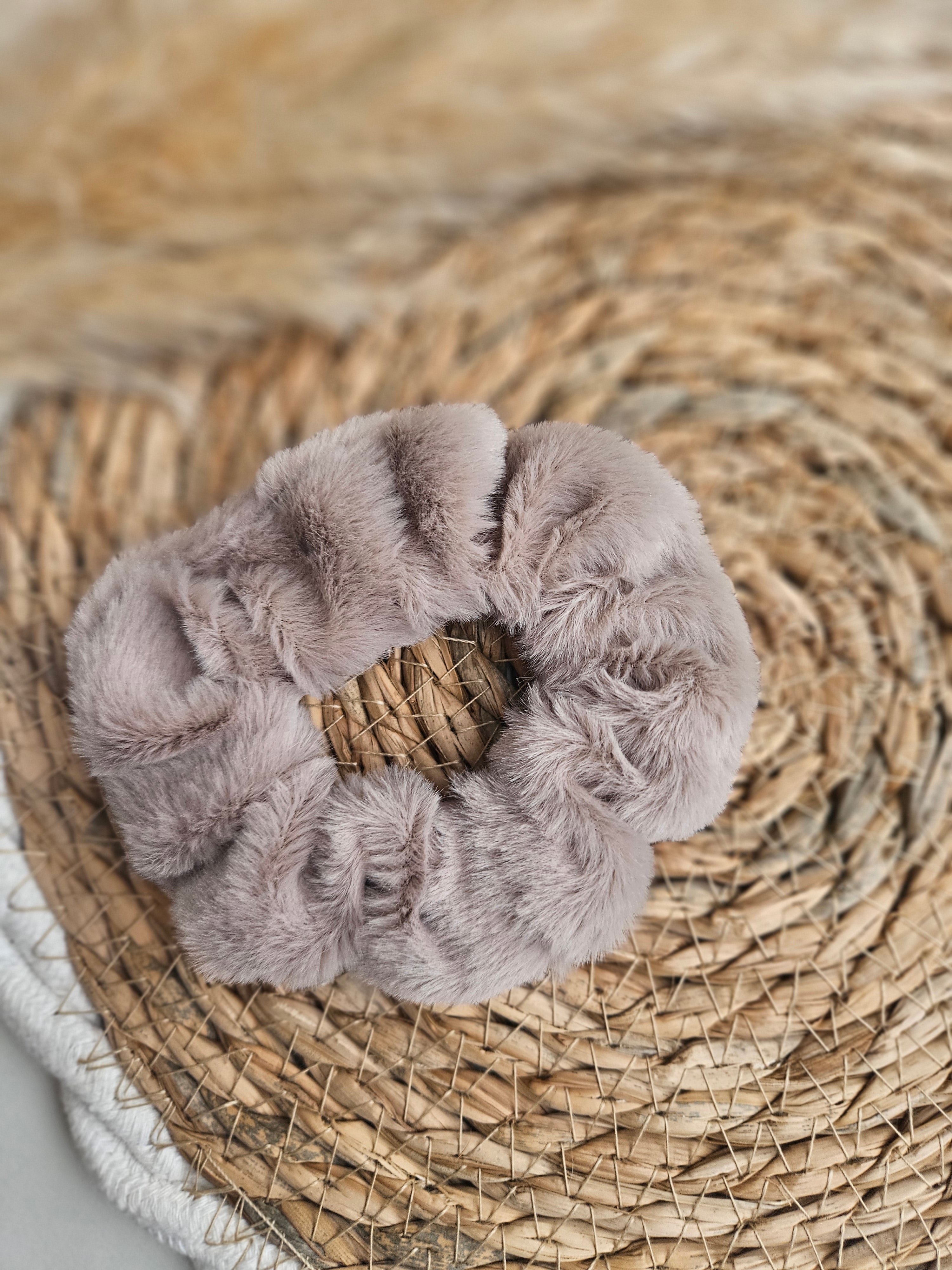 Chouchou upcyclé – Couleurs terre & soleil