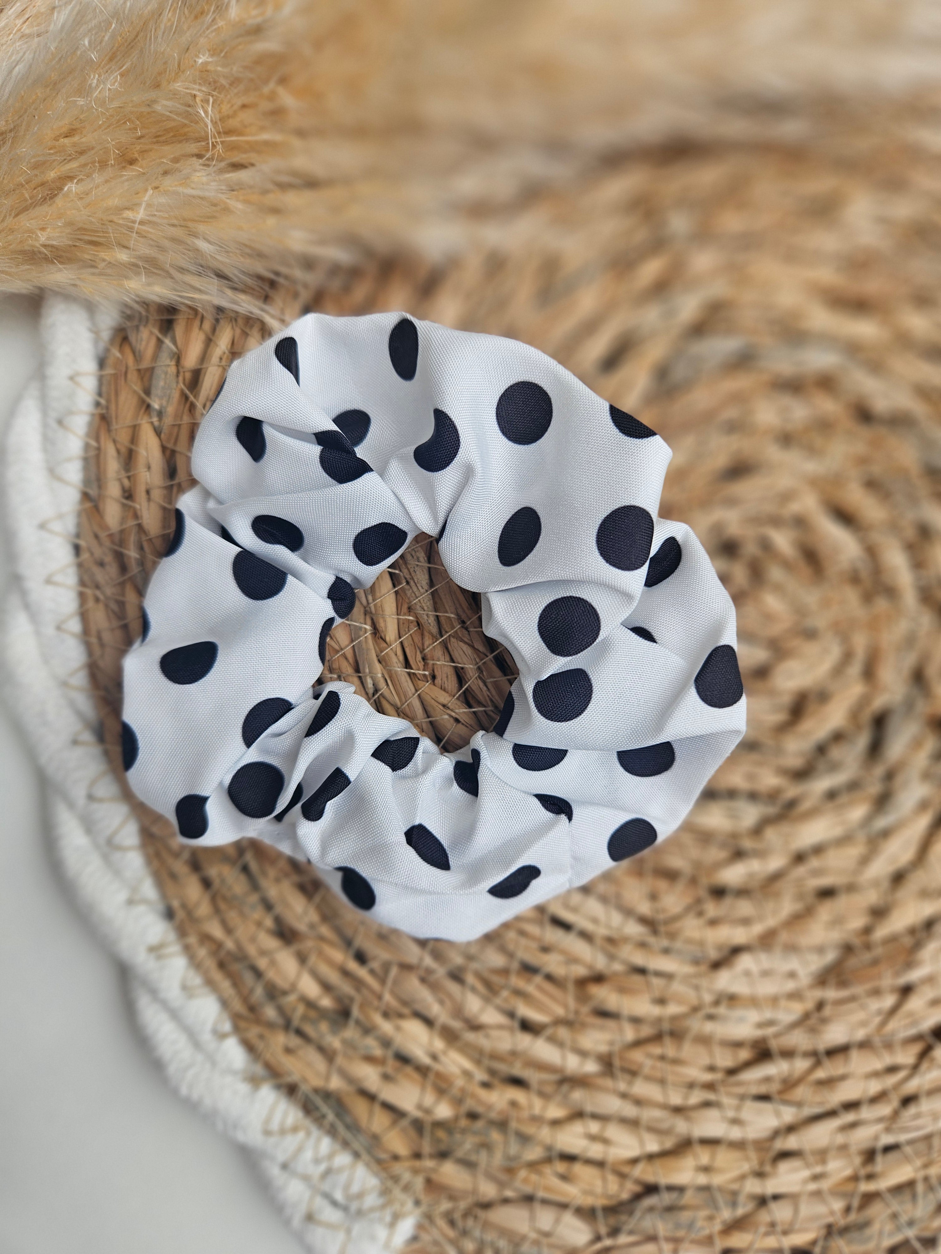 Chouchou upcyclé - Noir & Blanc