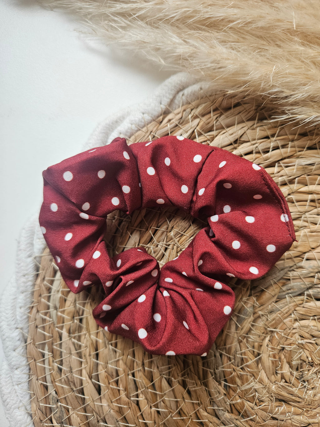 Chouchou upcyclé – Couleurs Rouge