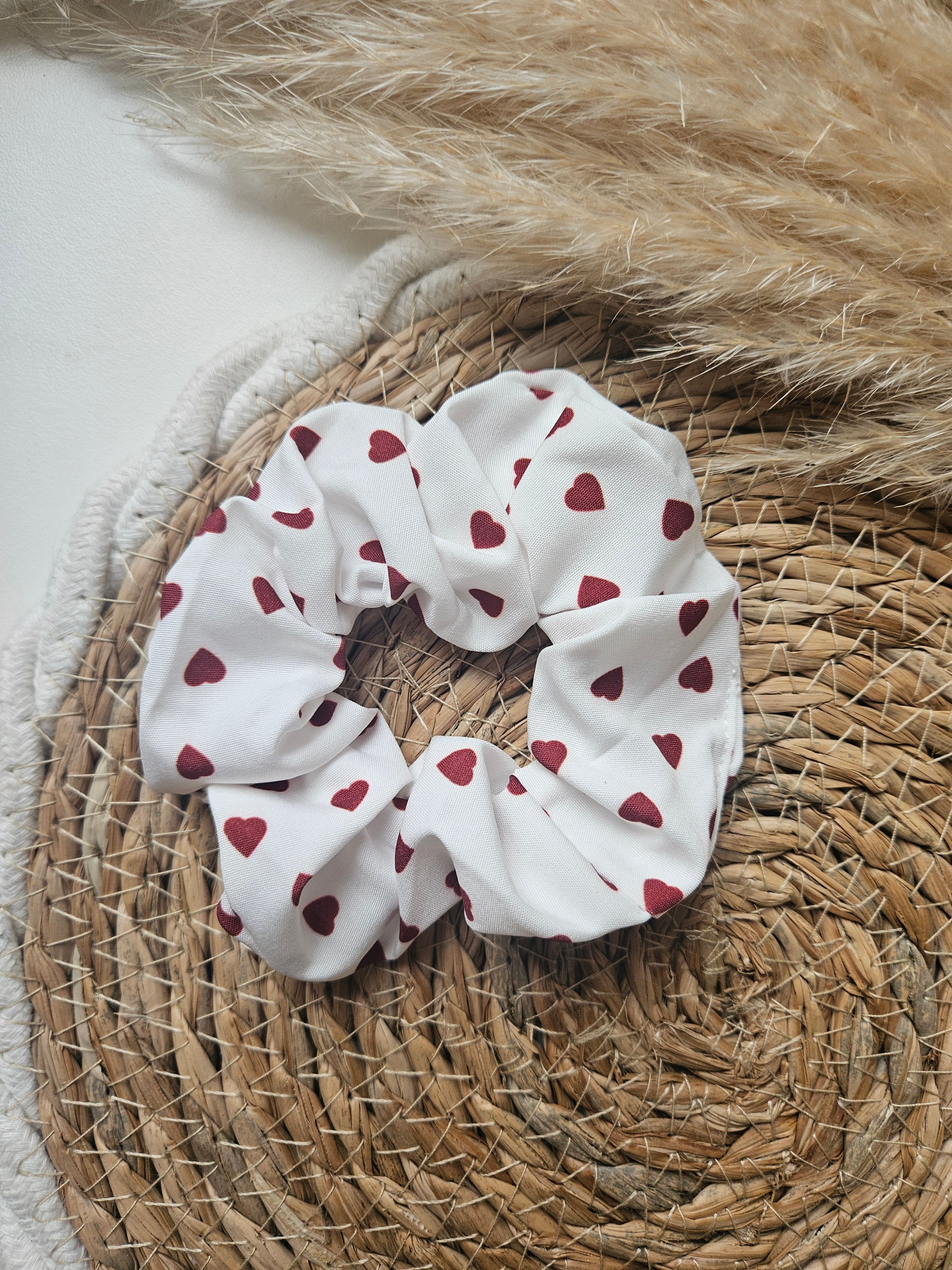 Chouchou upcyclé – Couleurs Rouge