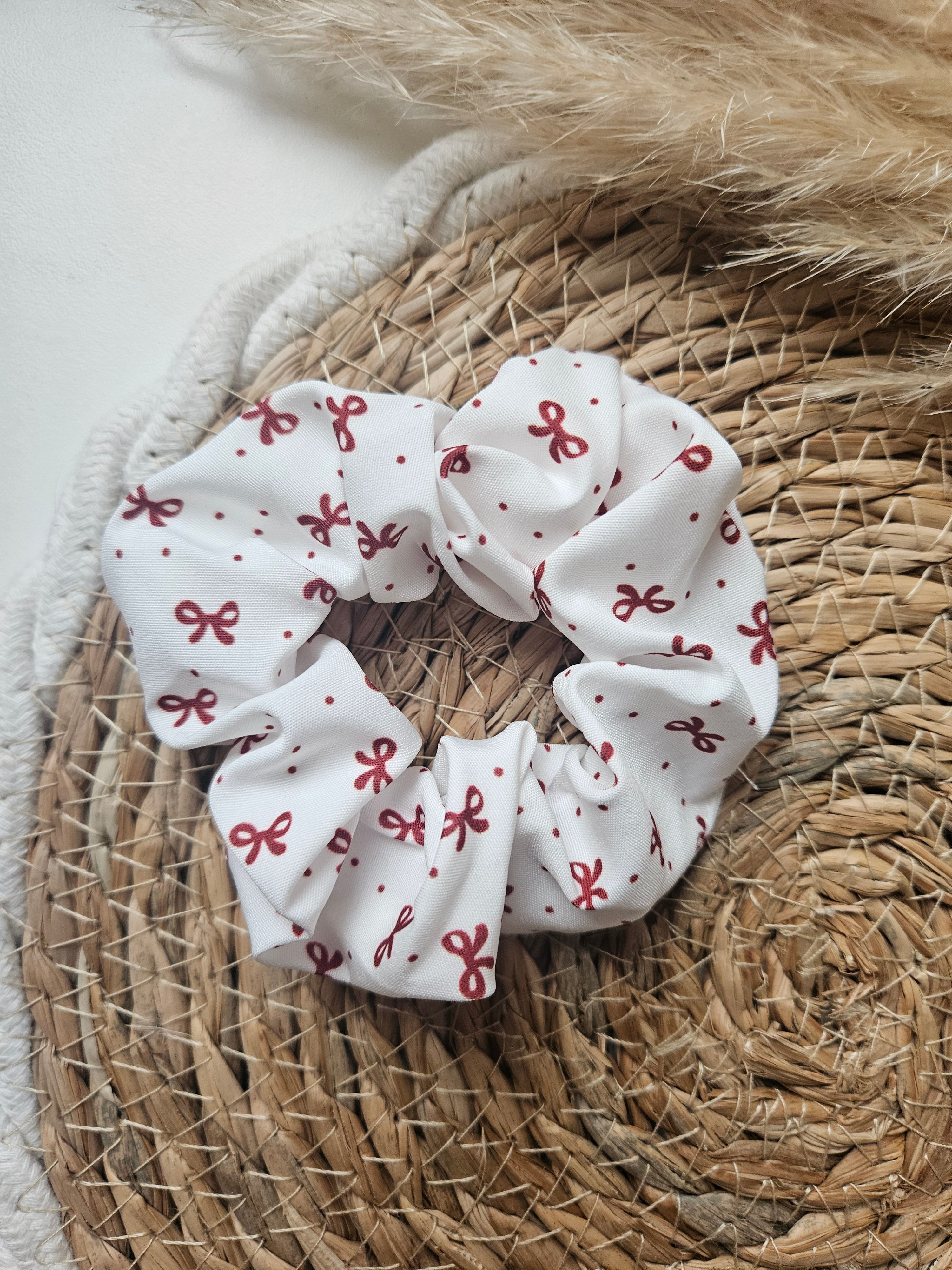 Chouchou upcyclé – Couleurs Rouge