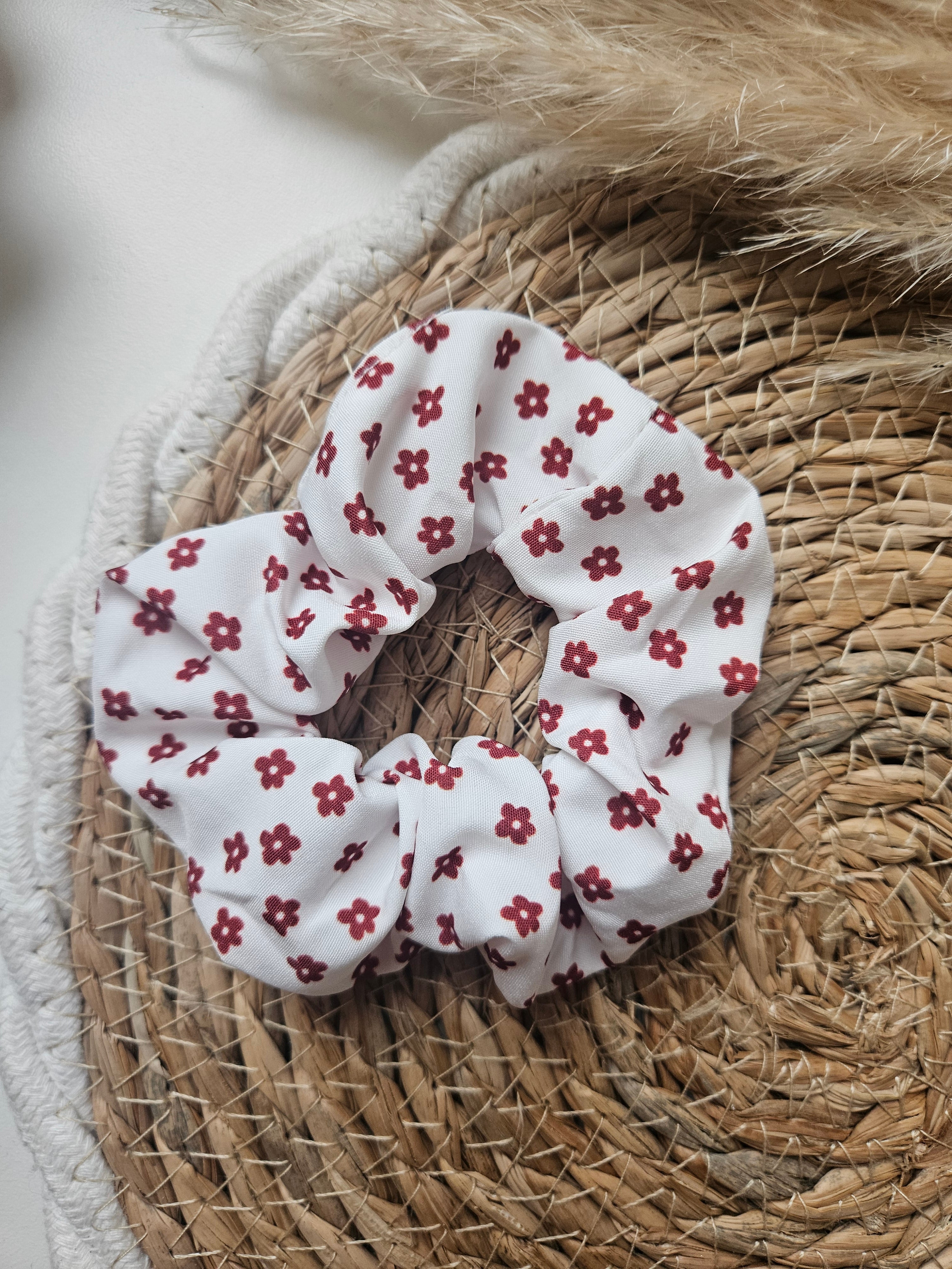 Chouchou upcyclé – Couleurs Rouge