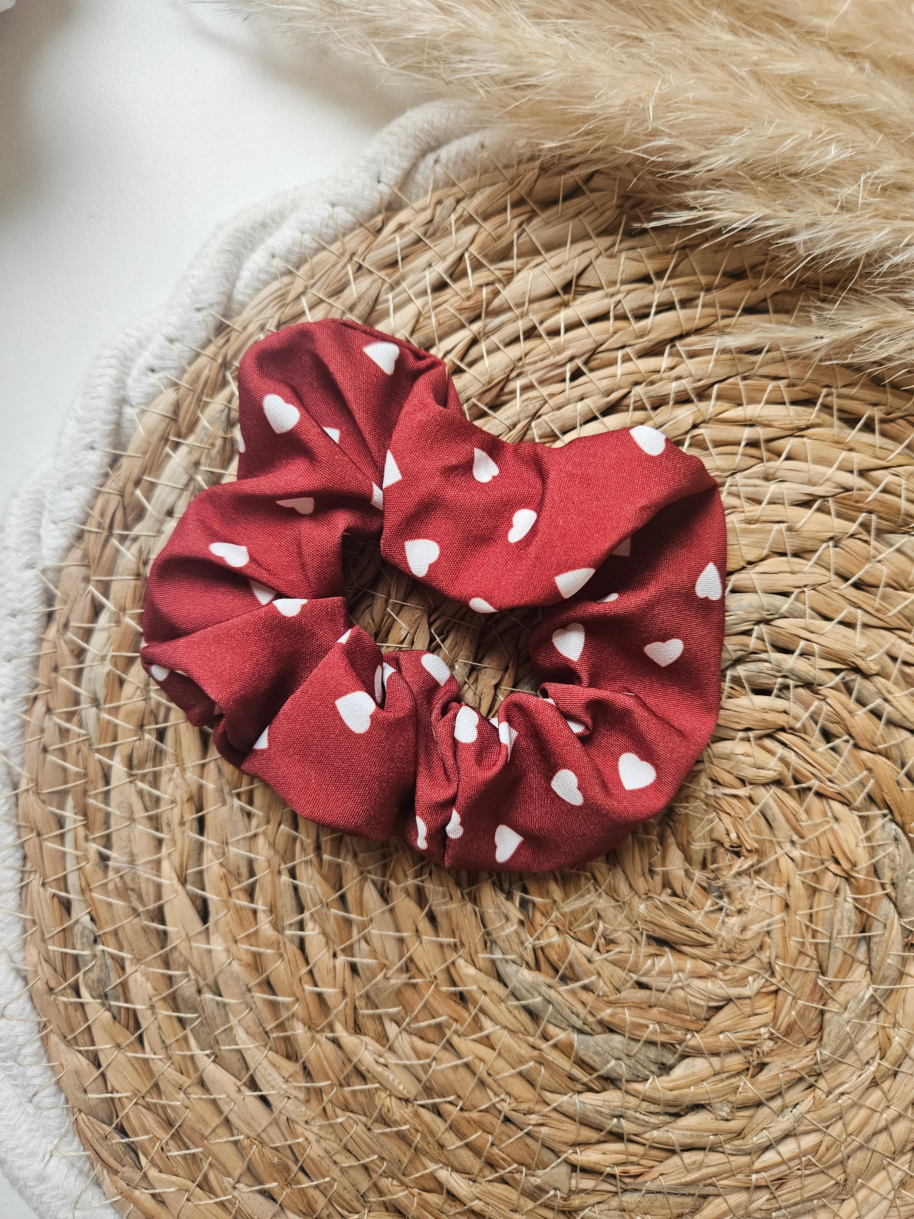 Chouchou upcyclé – Couleurs Rouge