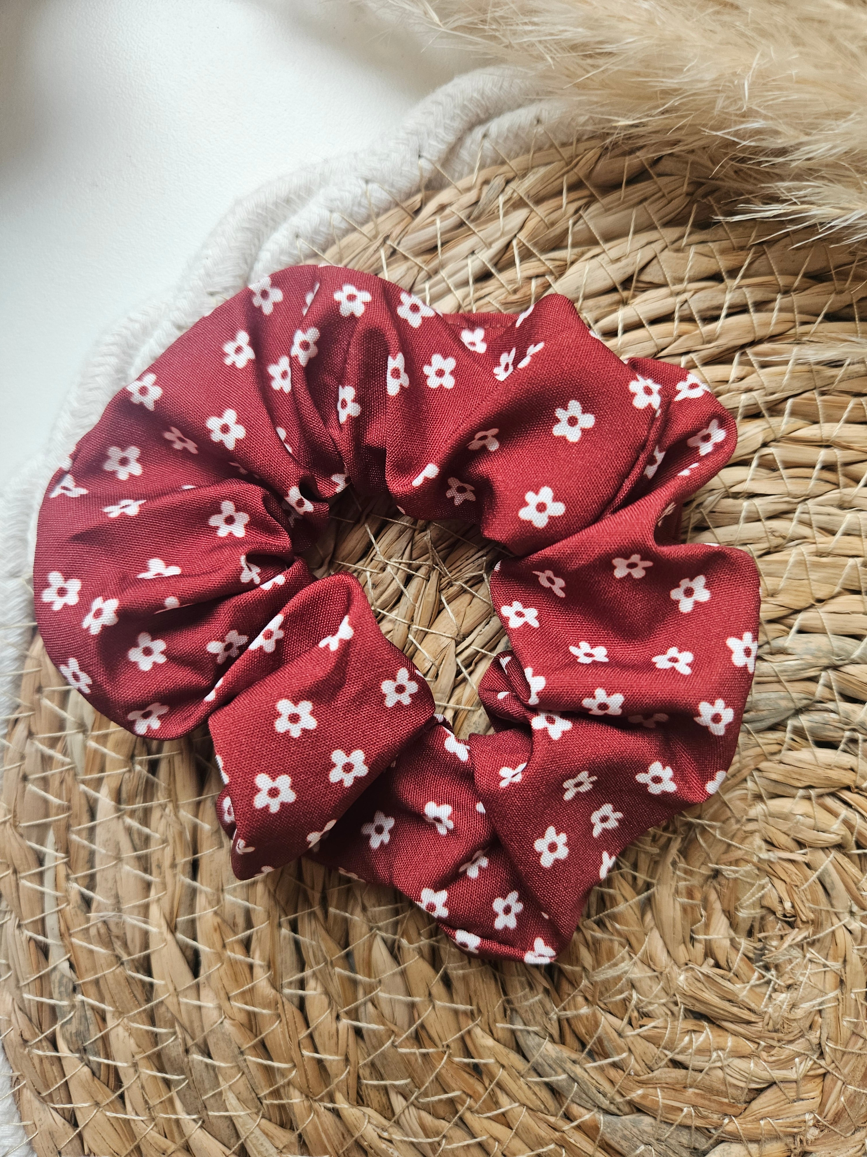 Chouchou upcyclé – Couleurs Rouge