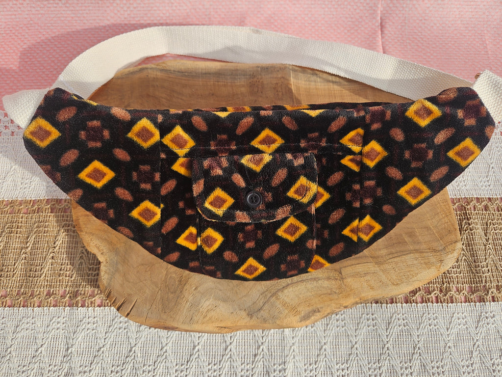 Sac banane 2 poches – Pièce unique upcyclée