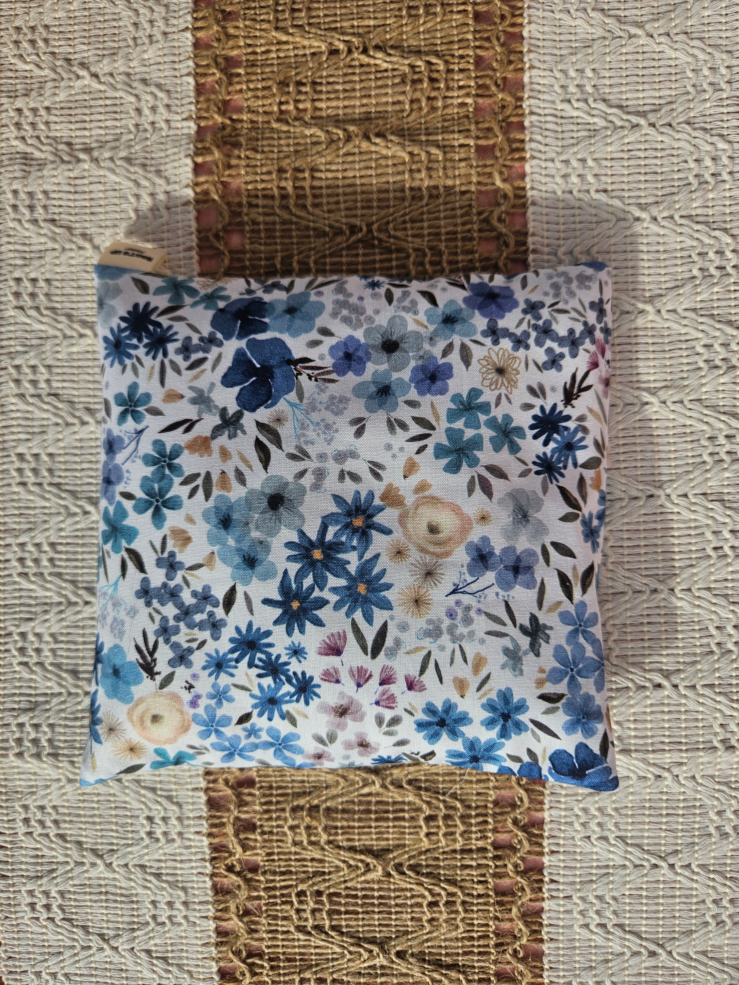 Bouillotte sèche – Tissu coton et lin – Housse déhoussable – Pièce unique