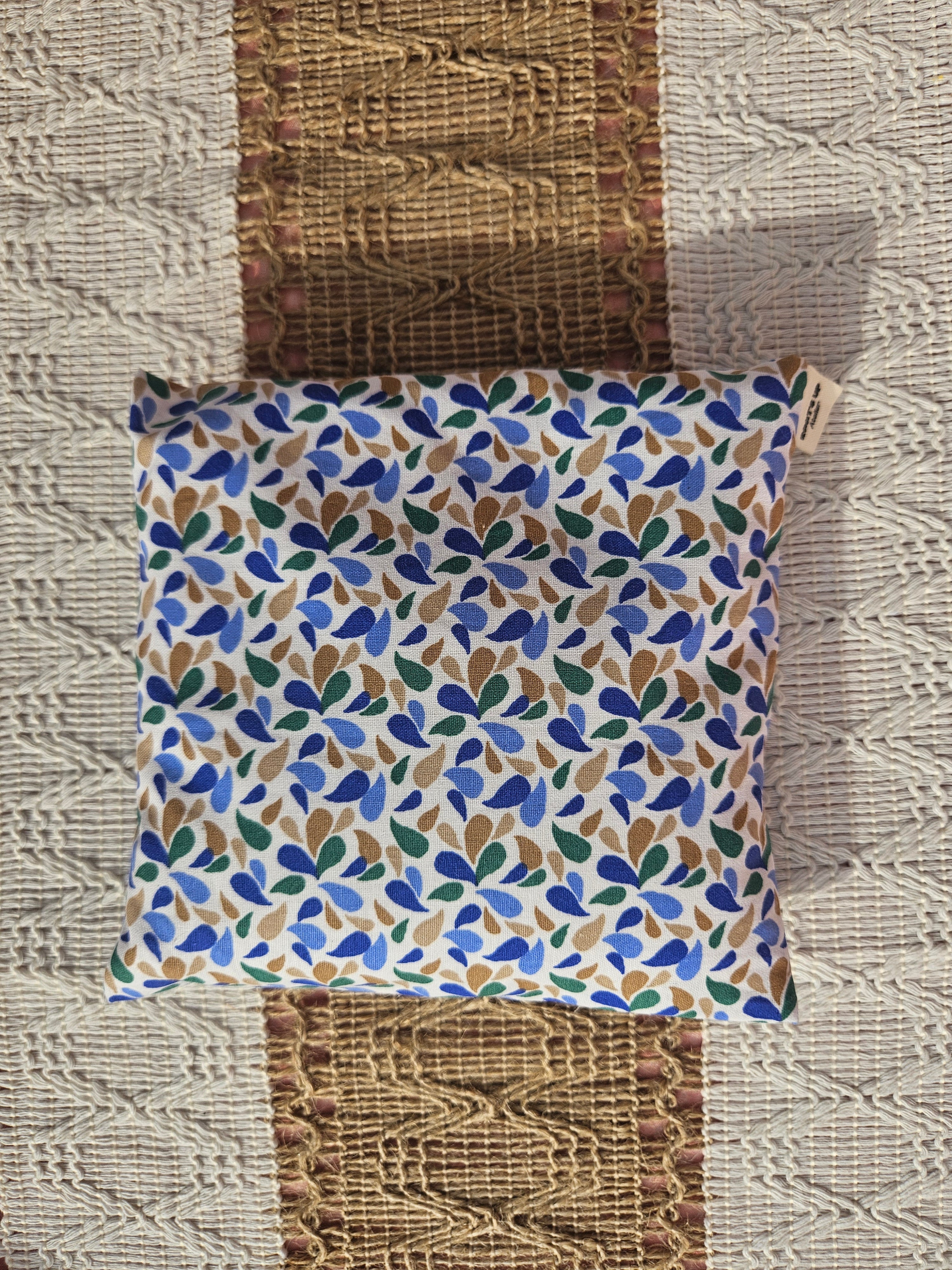 Bouillotte sèche – Tissu coton et lin – Housse déhoussable – Pièce unique