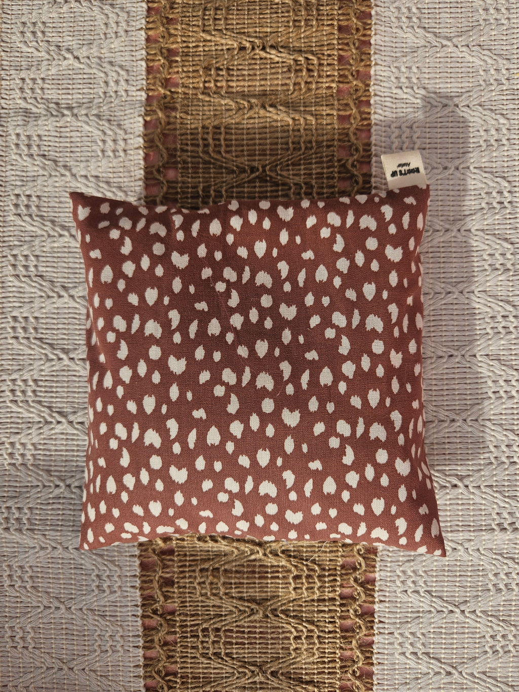 Bouillotte sèche – Tissu coton et lin – Housse déhoussable – Pièce unique