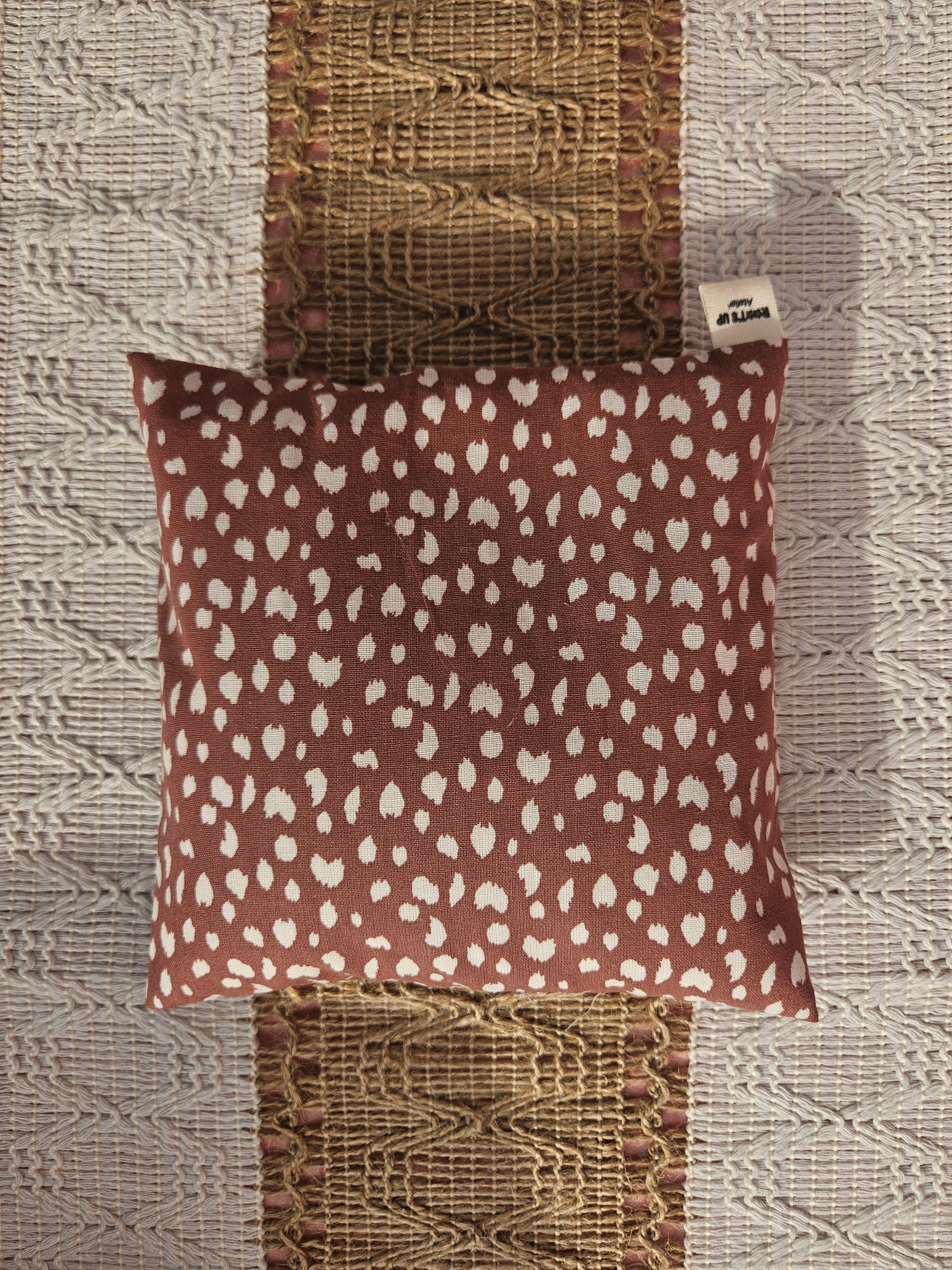 Bouillotte sèche – Tissu coton et lin – Housse déhoussable – Pièce unique