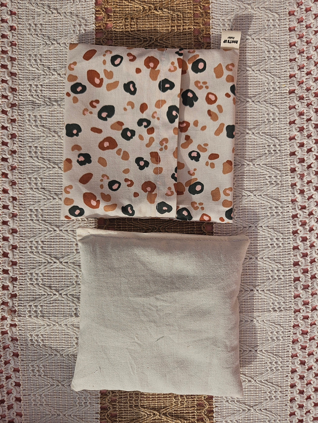 Bouillotte sèche – Tissu coton et lin – Housse déhoussable – Pièce unique