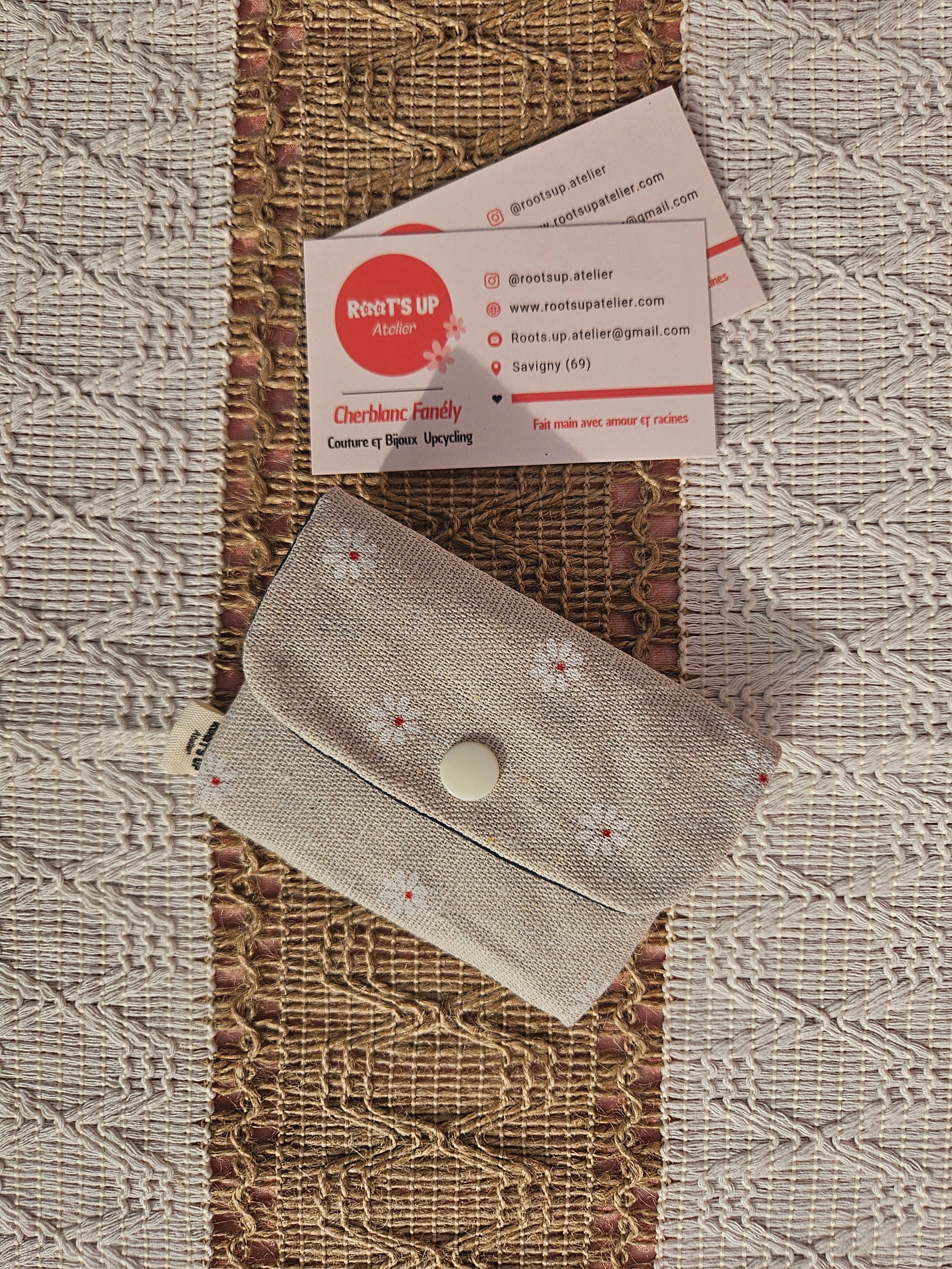 Porte-cartes – Pièce unique upcyclé