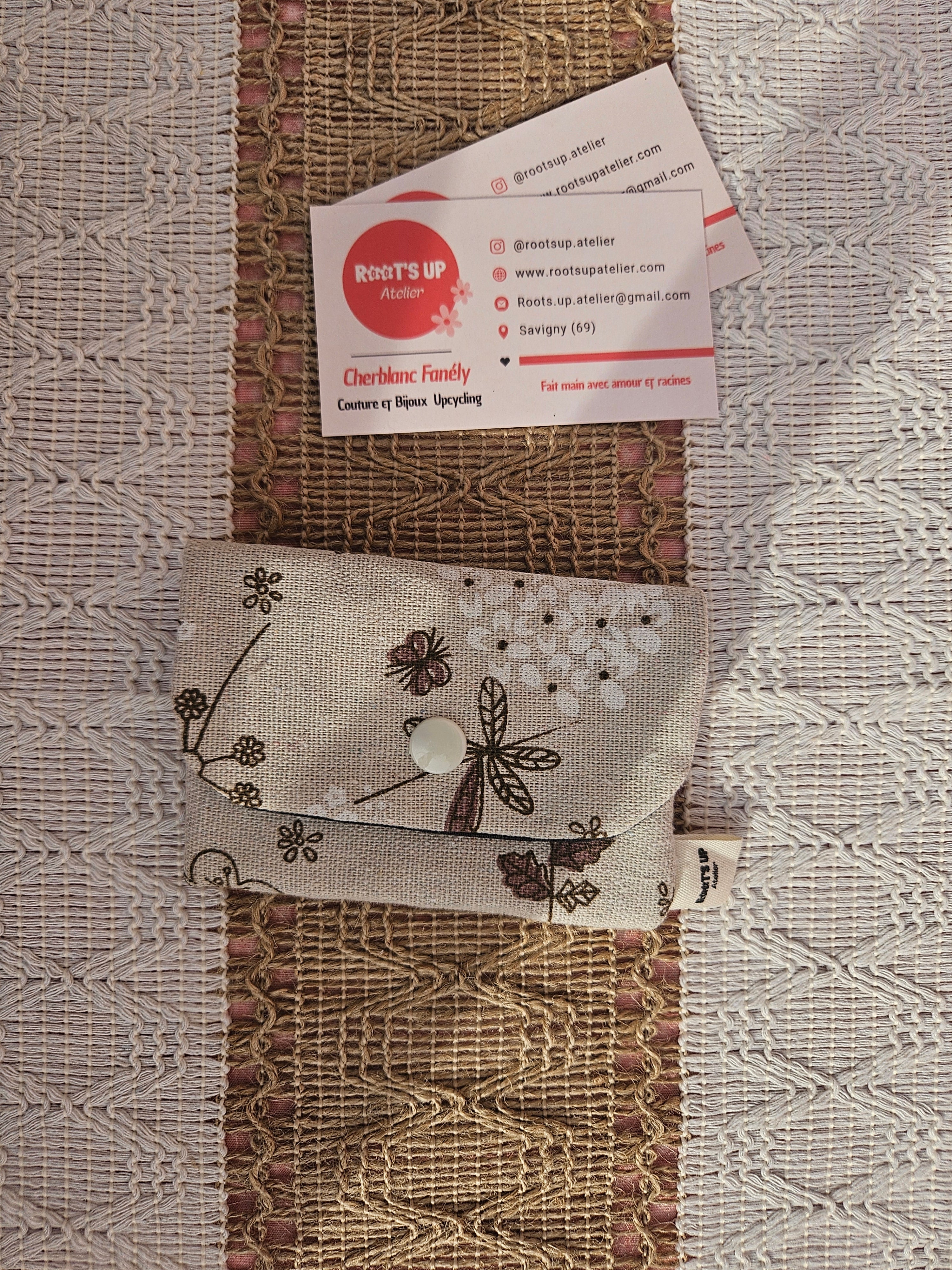 Porte-cartes – Pièce unique upcyclé