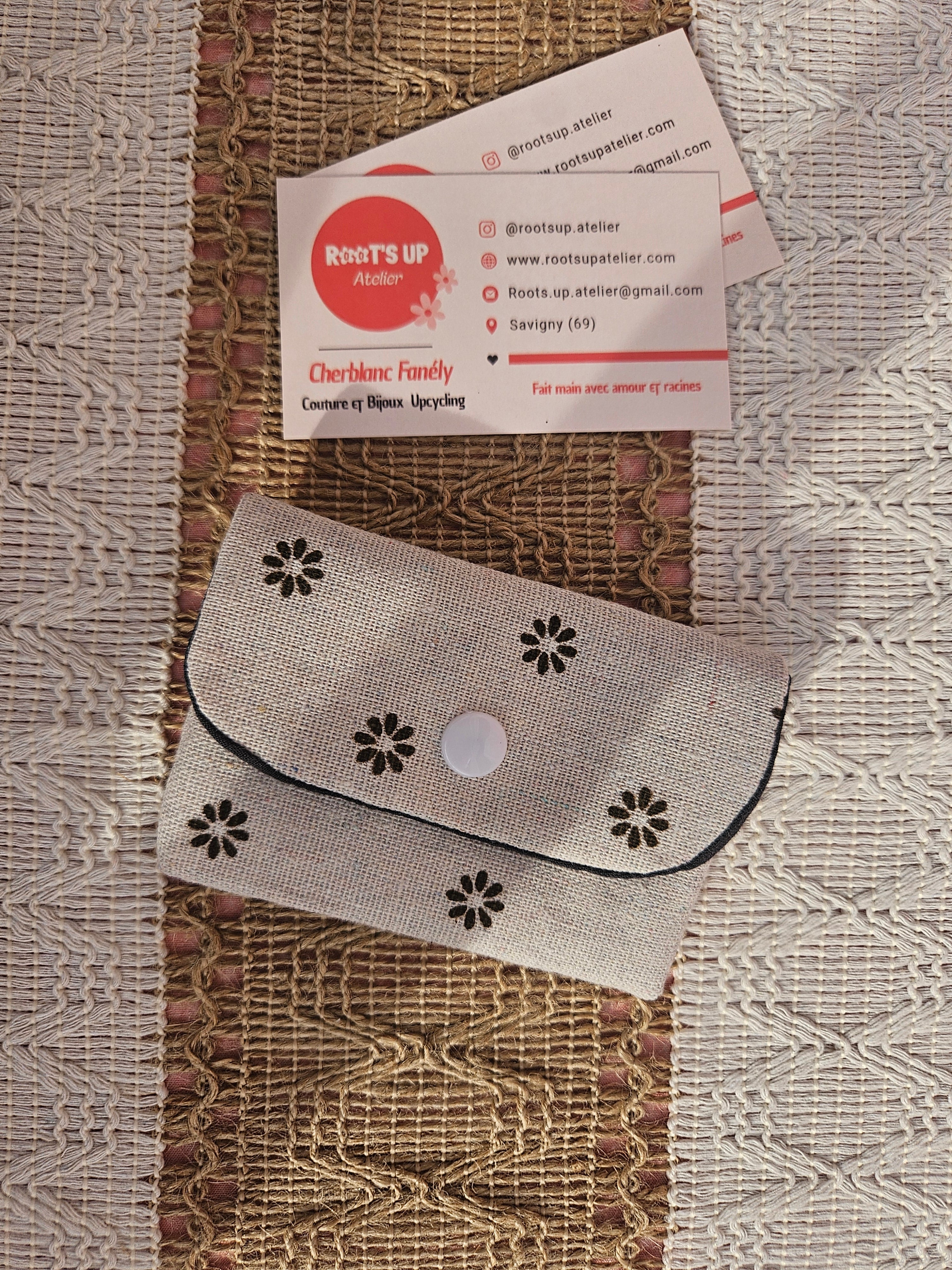 Porte-cartes – Pièce unique upcyclé