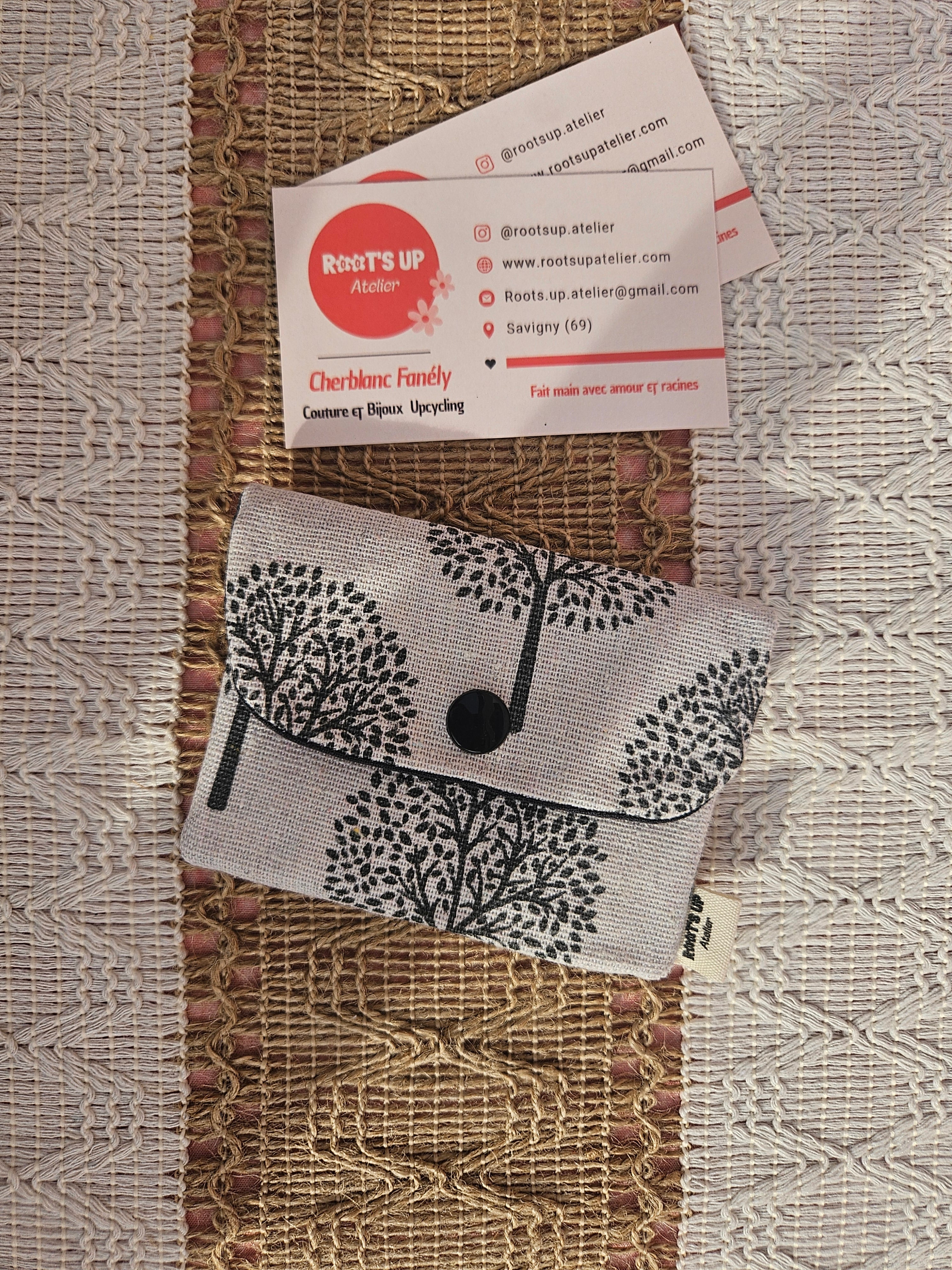 Porte-cartes – Pièce unique upcyclé