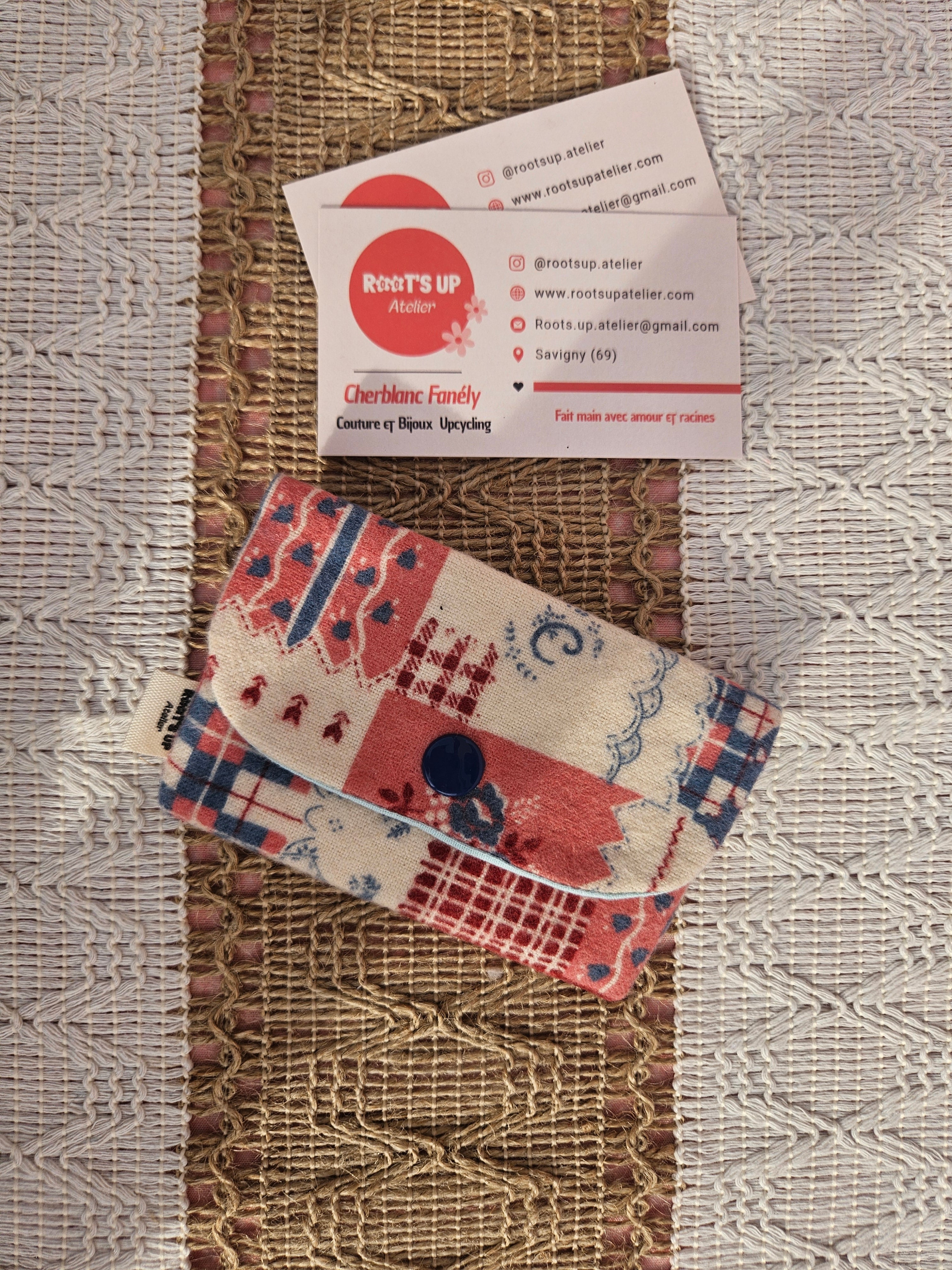 Porte-cartes – Pièce unique upcyclé