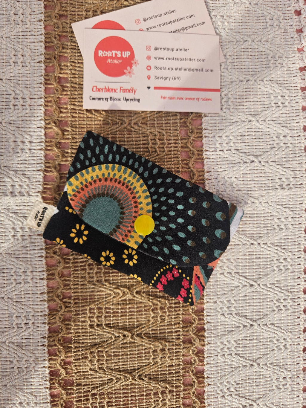 Porte-cartes – Pièce unique upcyclé