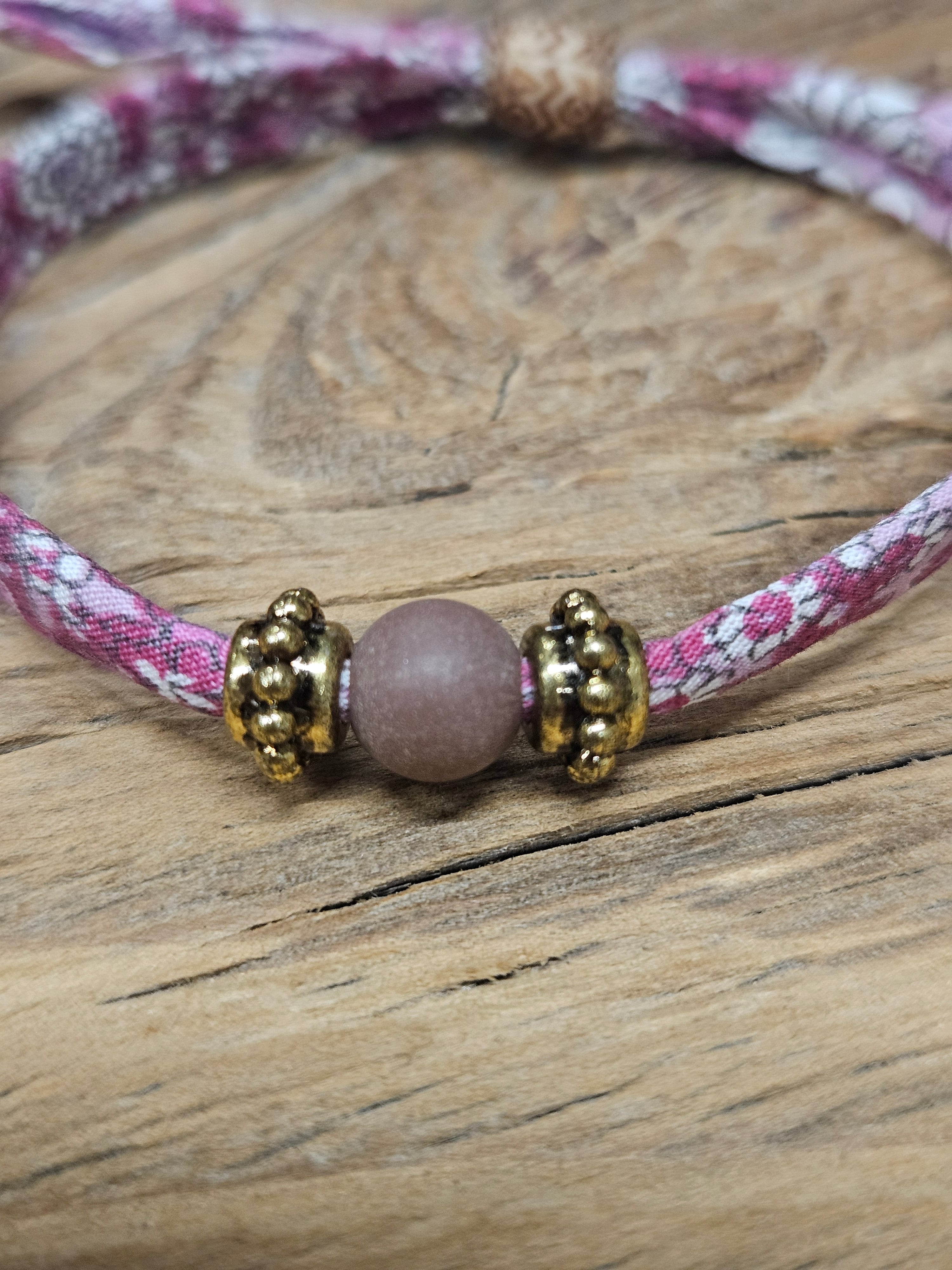 Bracelet tissu coulissant