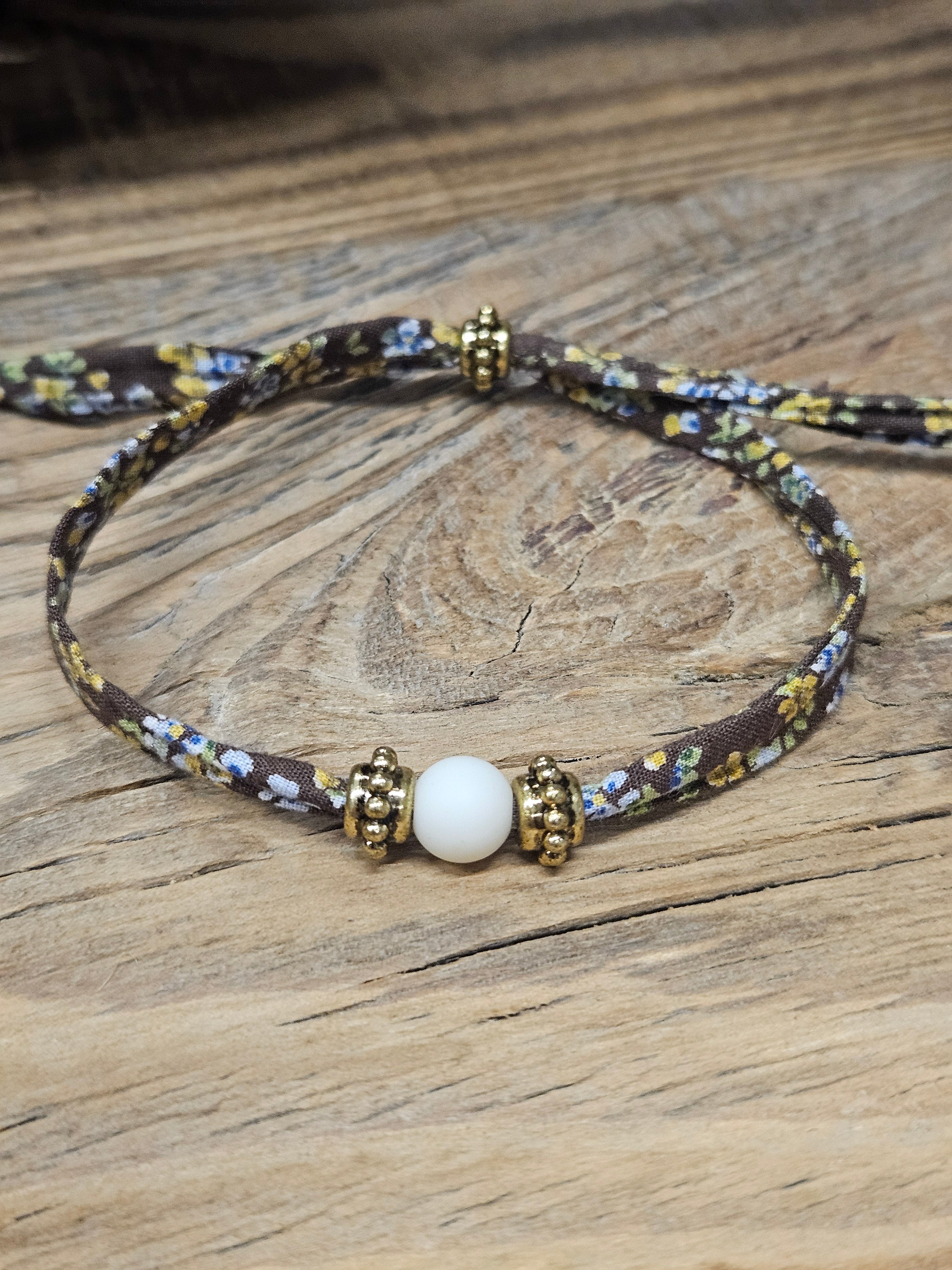 Bracelet tissu coulissant