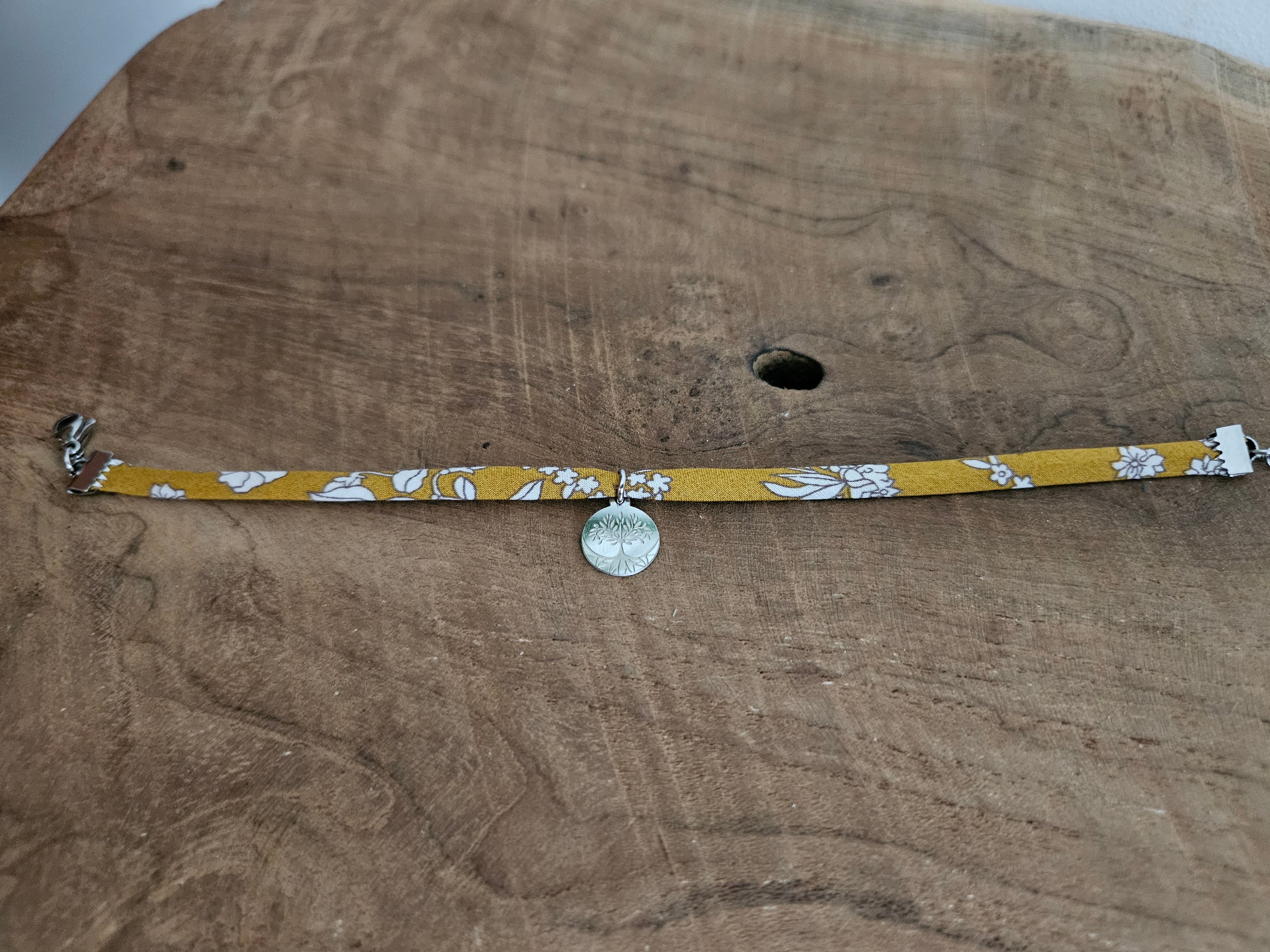 Bracelet tissu arbre de vie