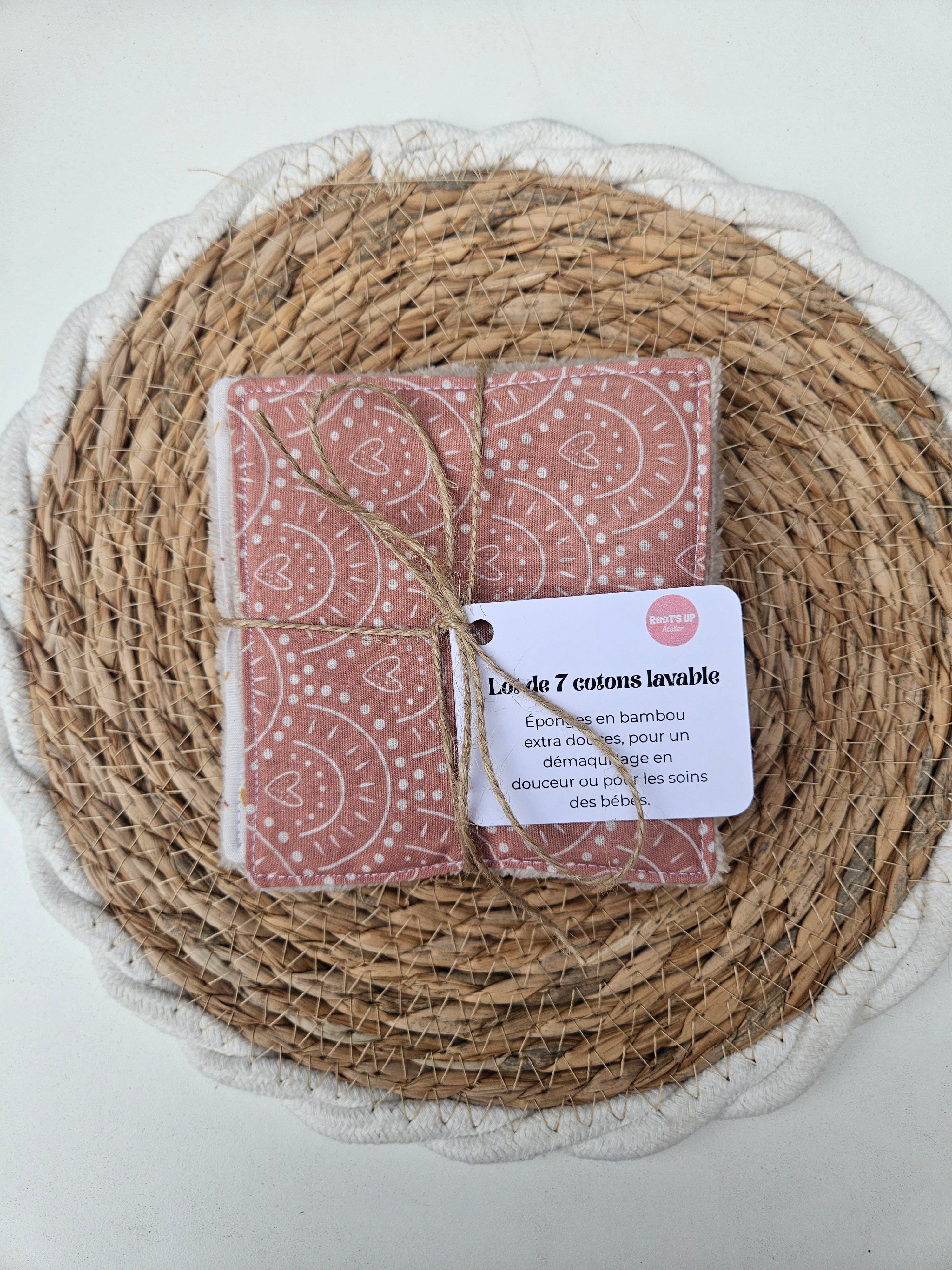 Cotons lavables – Lot de 7