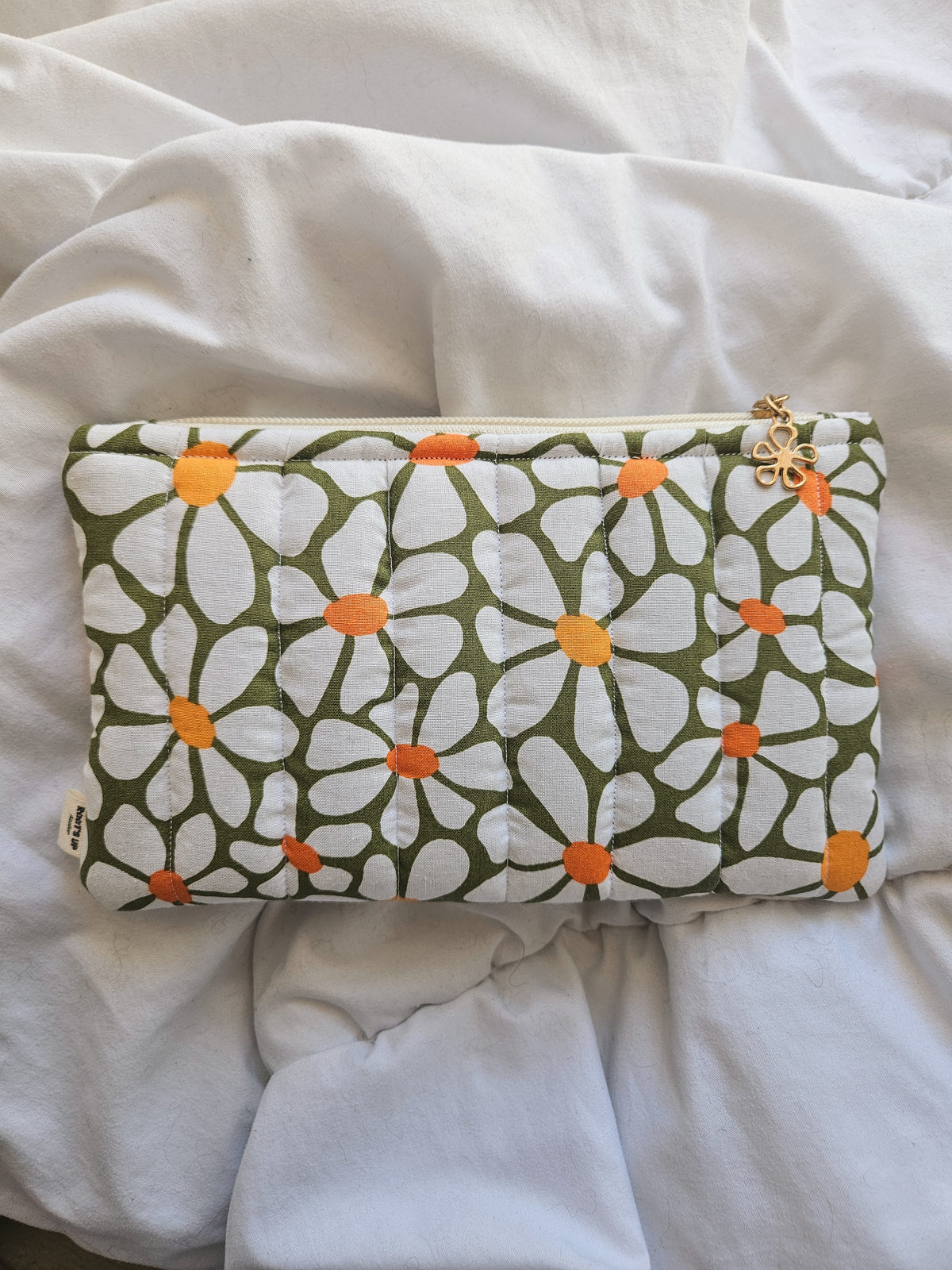 Trousse plate molletonnée en tissu