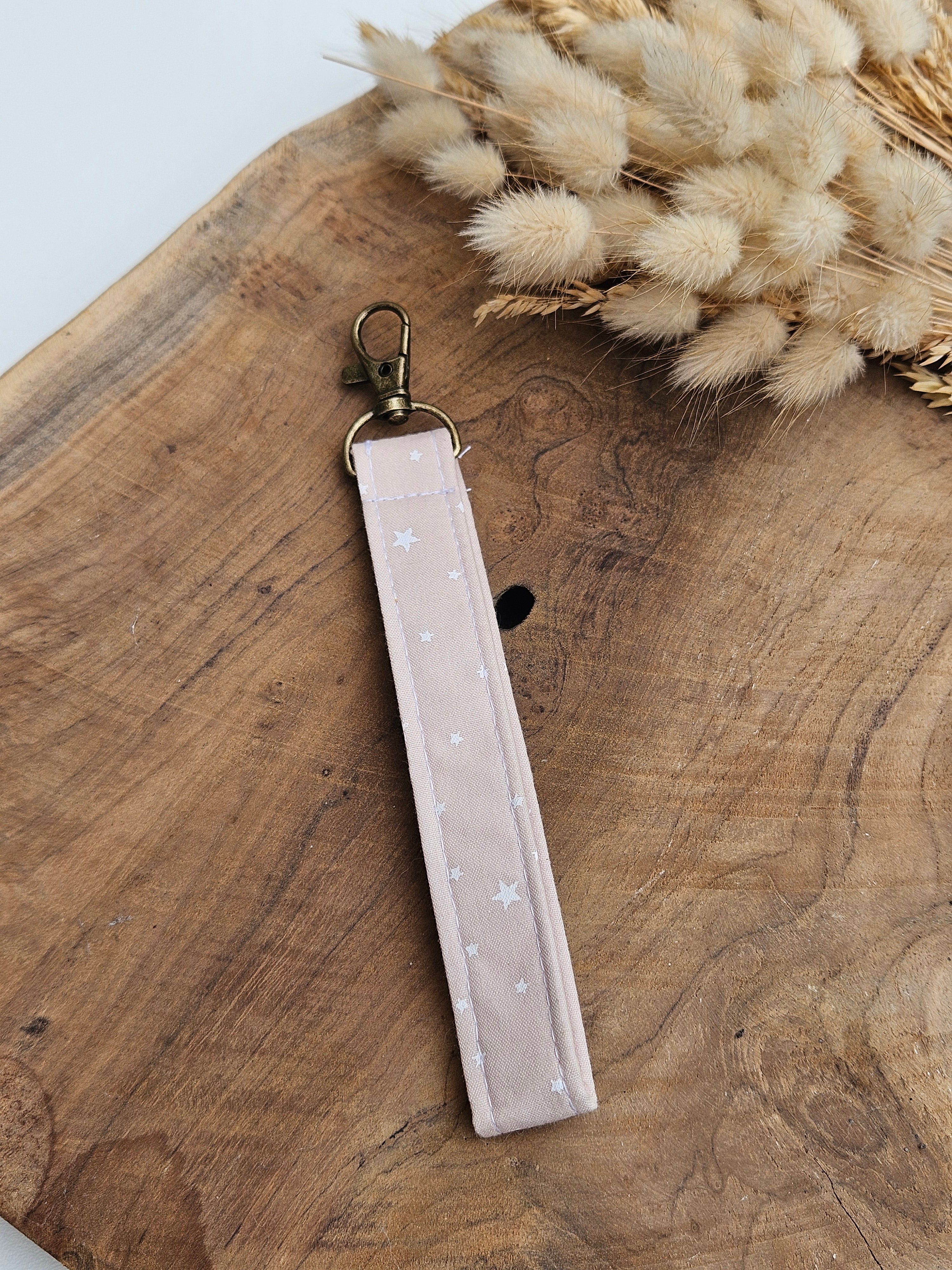 Porte-clés en tissu upcyclé