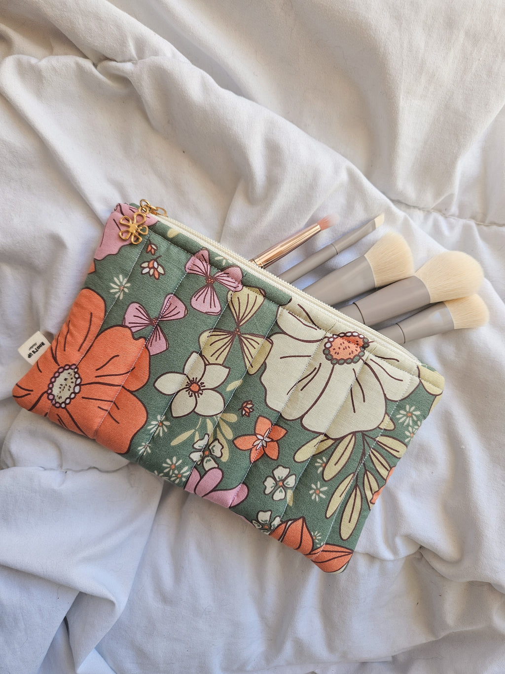 Trousse plate molletonnée en tissu
