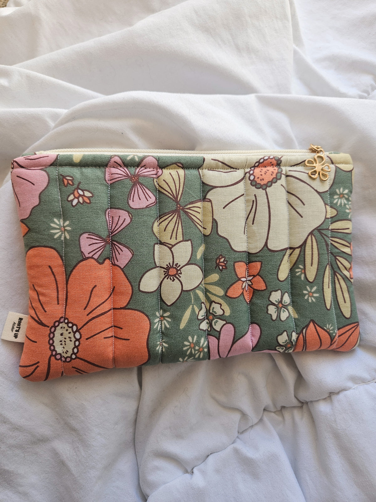 Trousse plate molletonnée en tissu