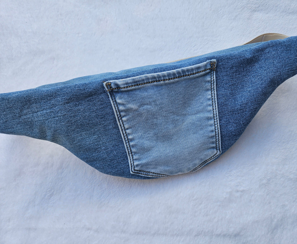 Banane Jean Bleu – Fleurs Violettes