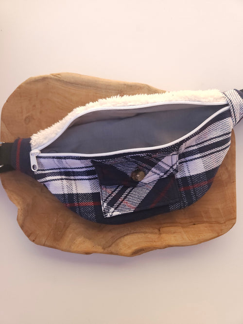 Banane upcyclé à carreaux