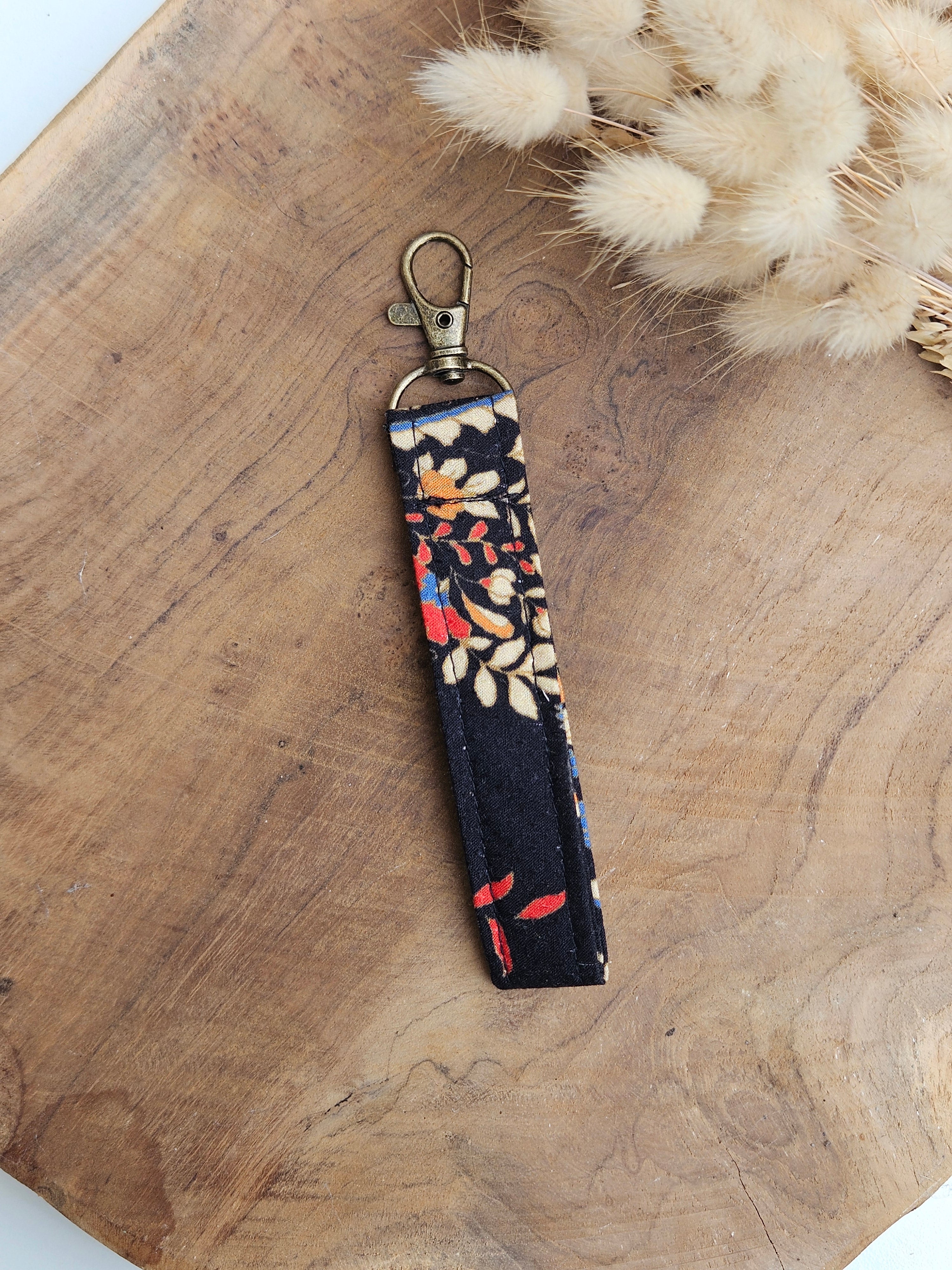 Porte-clés en tissu upcyclé