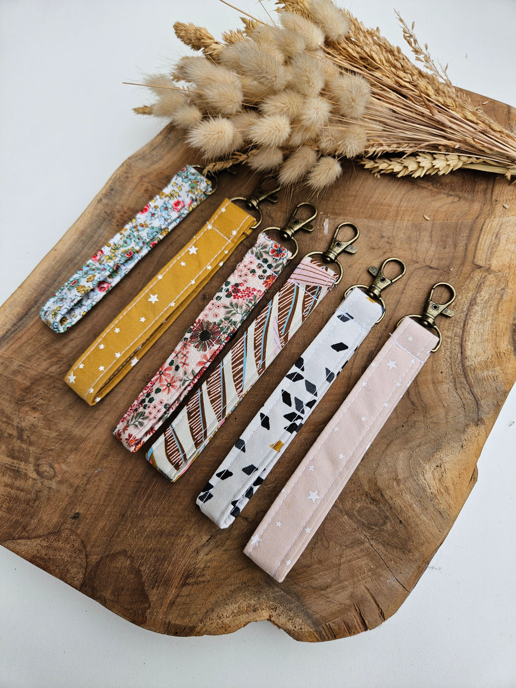 Porte-clés en tissu upcyclé