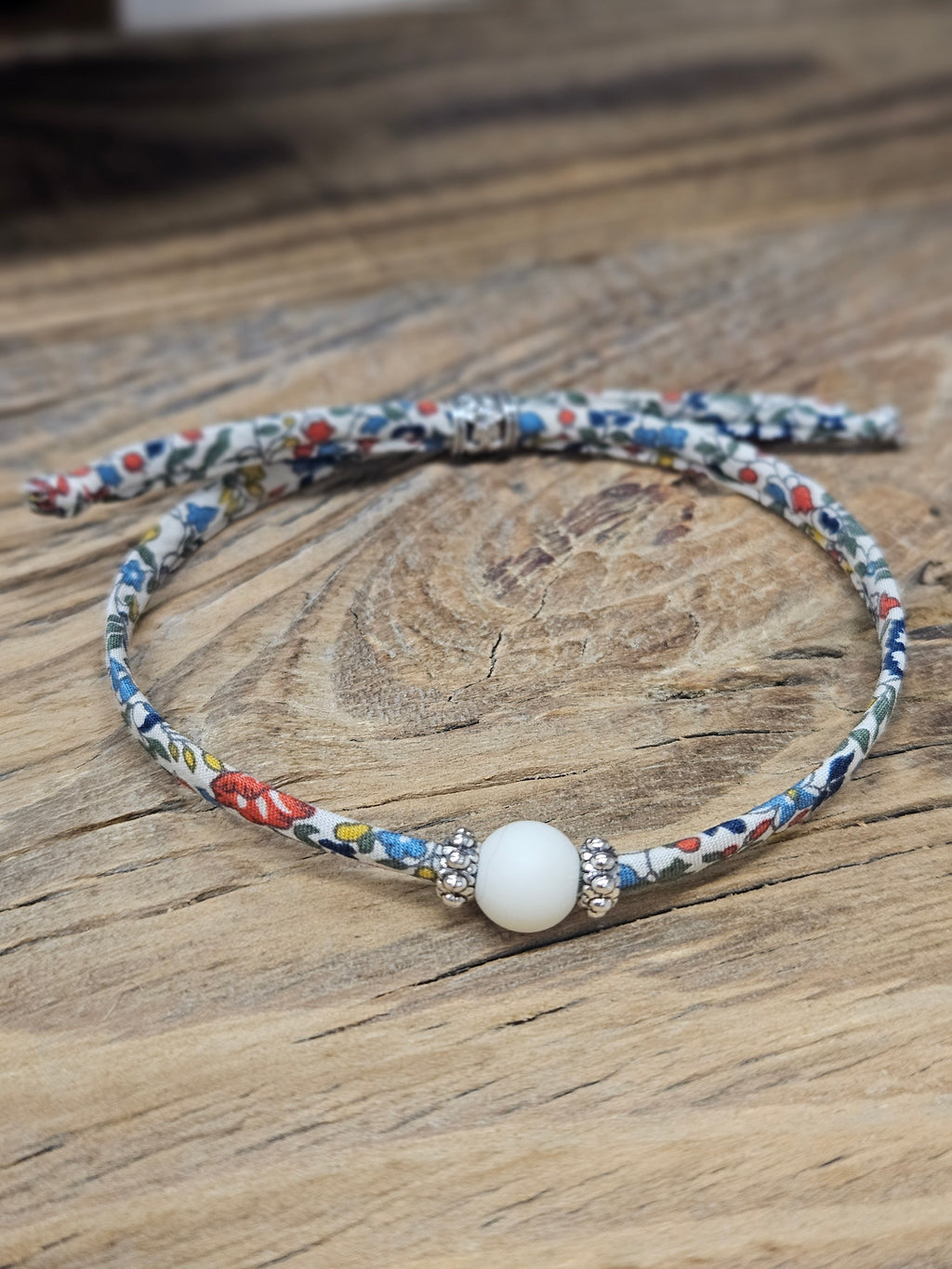 Bracelet en tissu coulissant