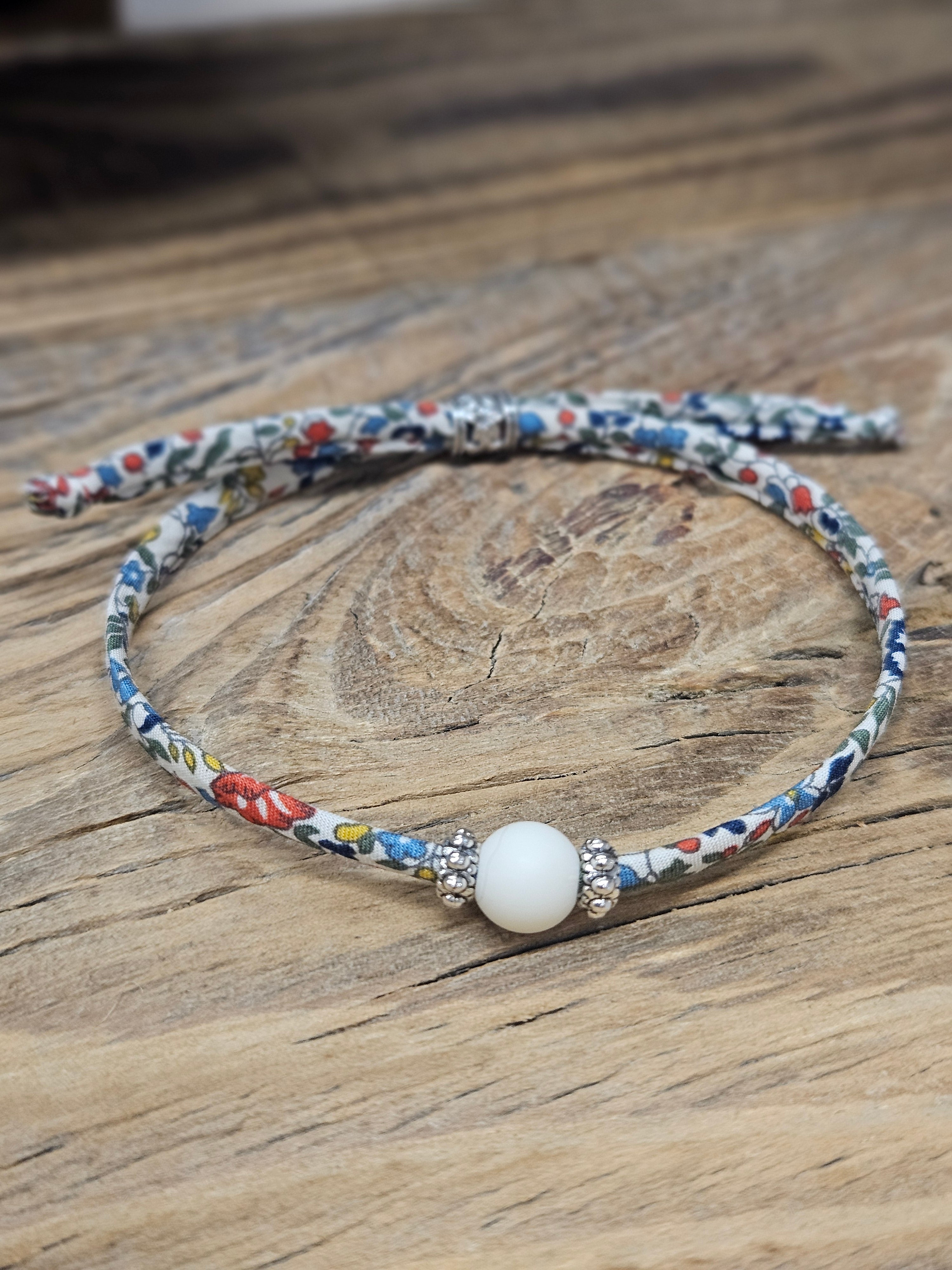 Bracelet en tissu coulissant