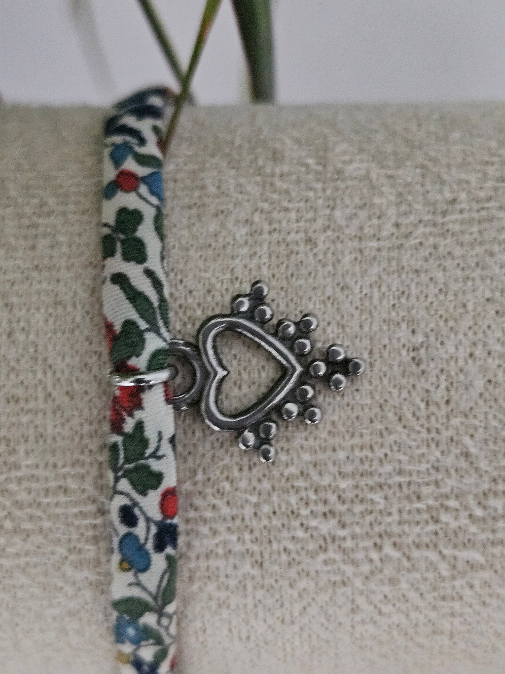 Fleuri breloque coeur