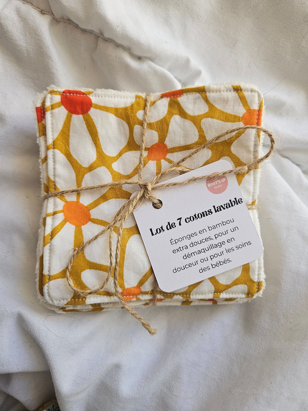 Coton lavable - lot de 7