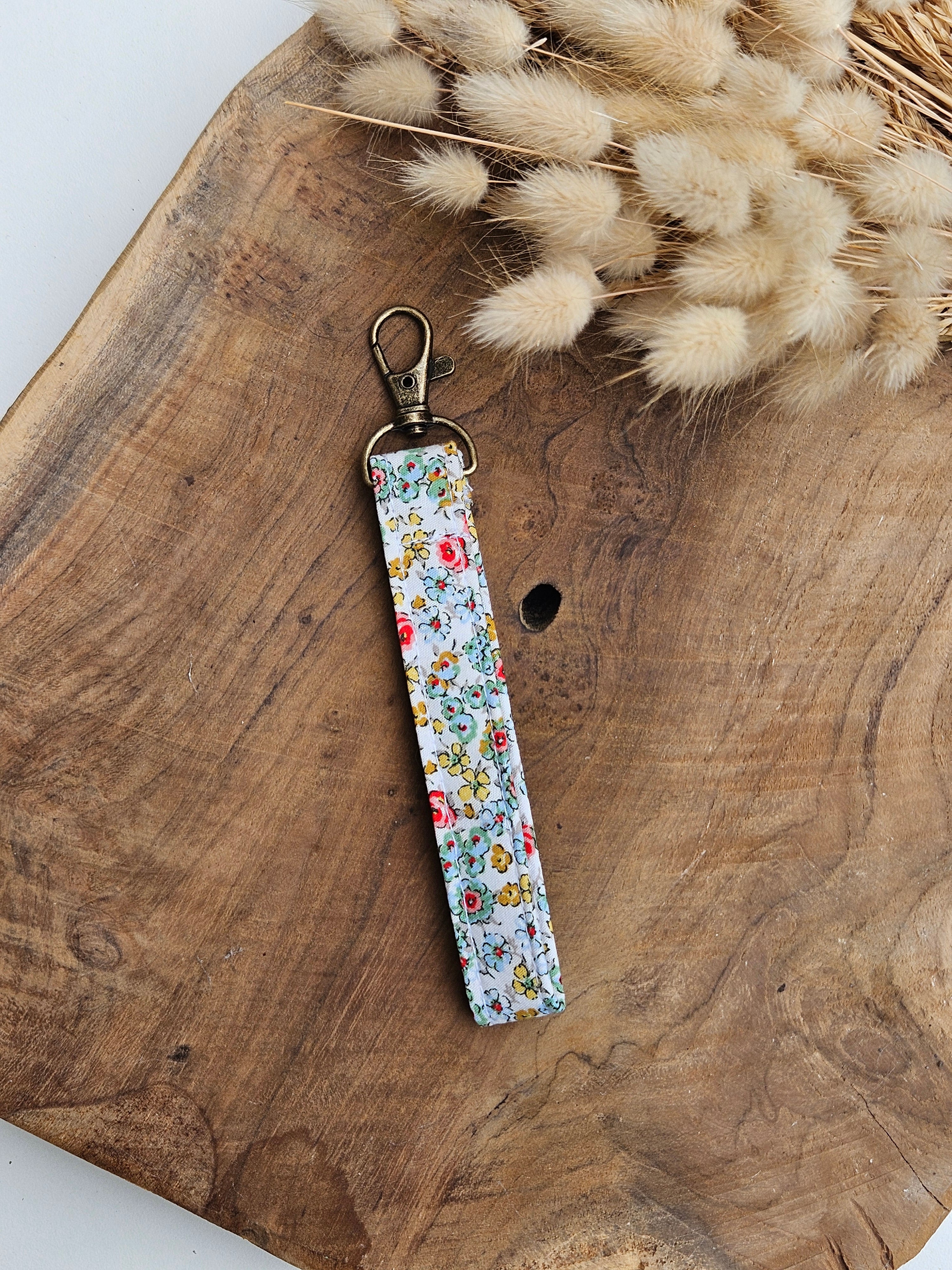 Porte-clés en tissu upcyclé