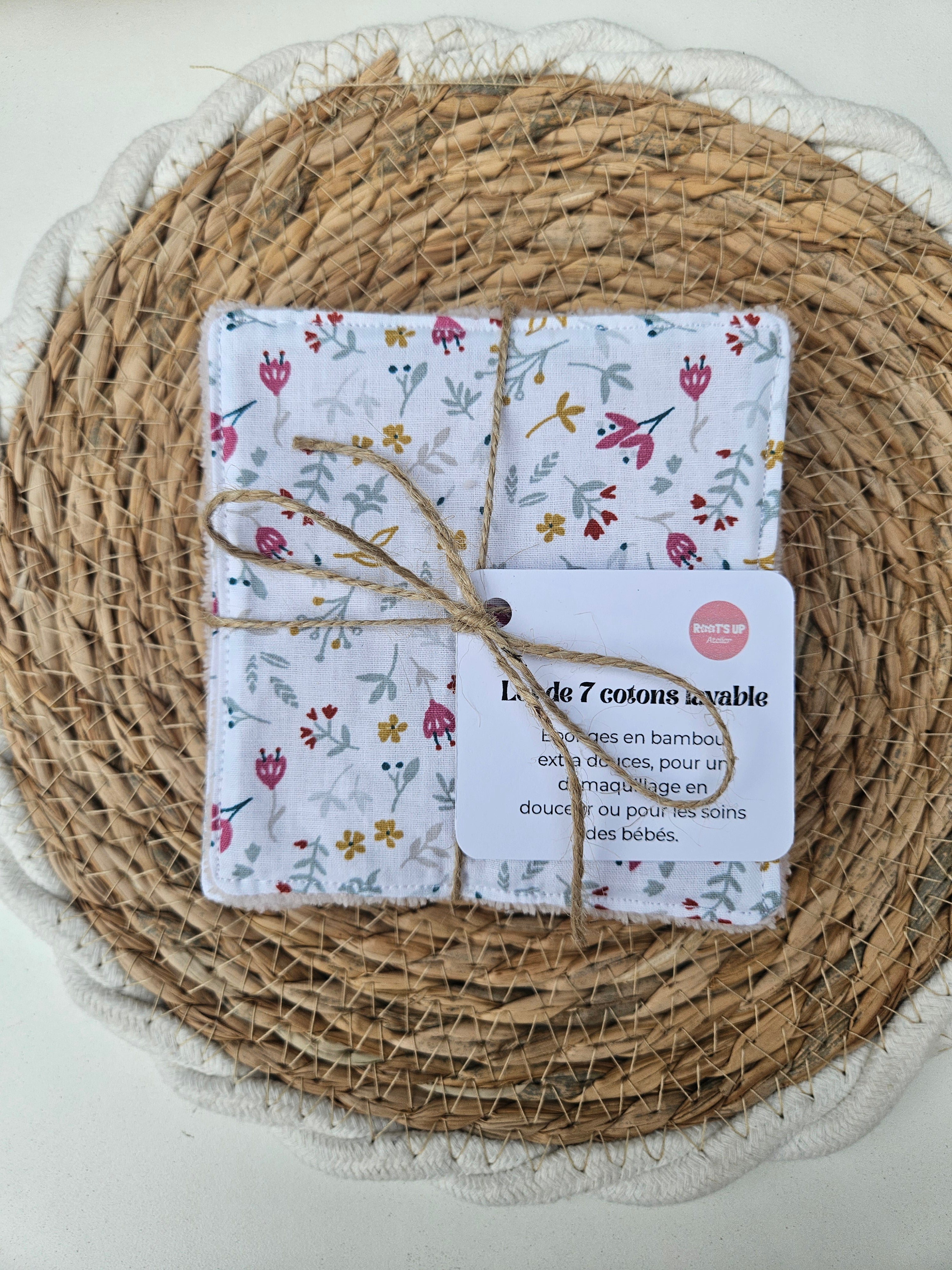 Cotons lavables – Lot de 7