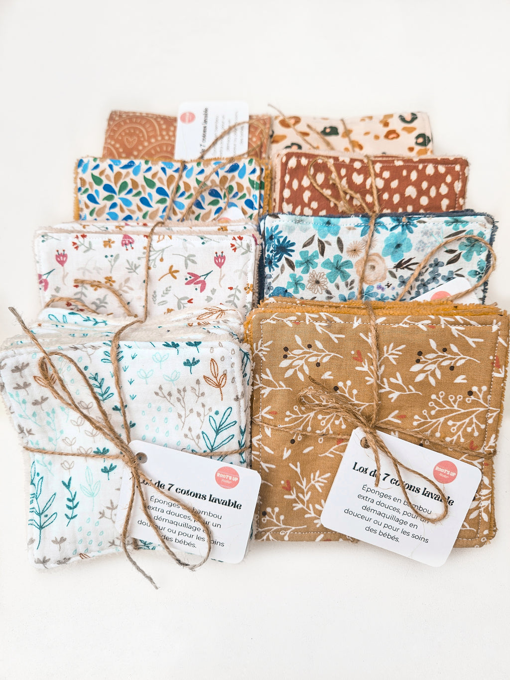 Cotons lavables – Lot de 7