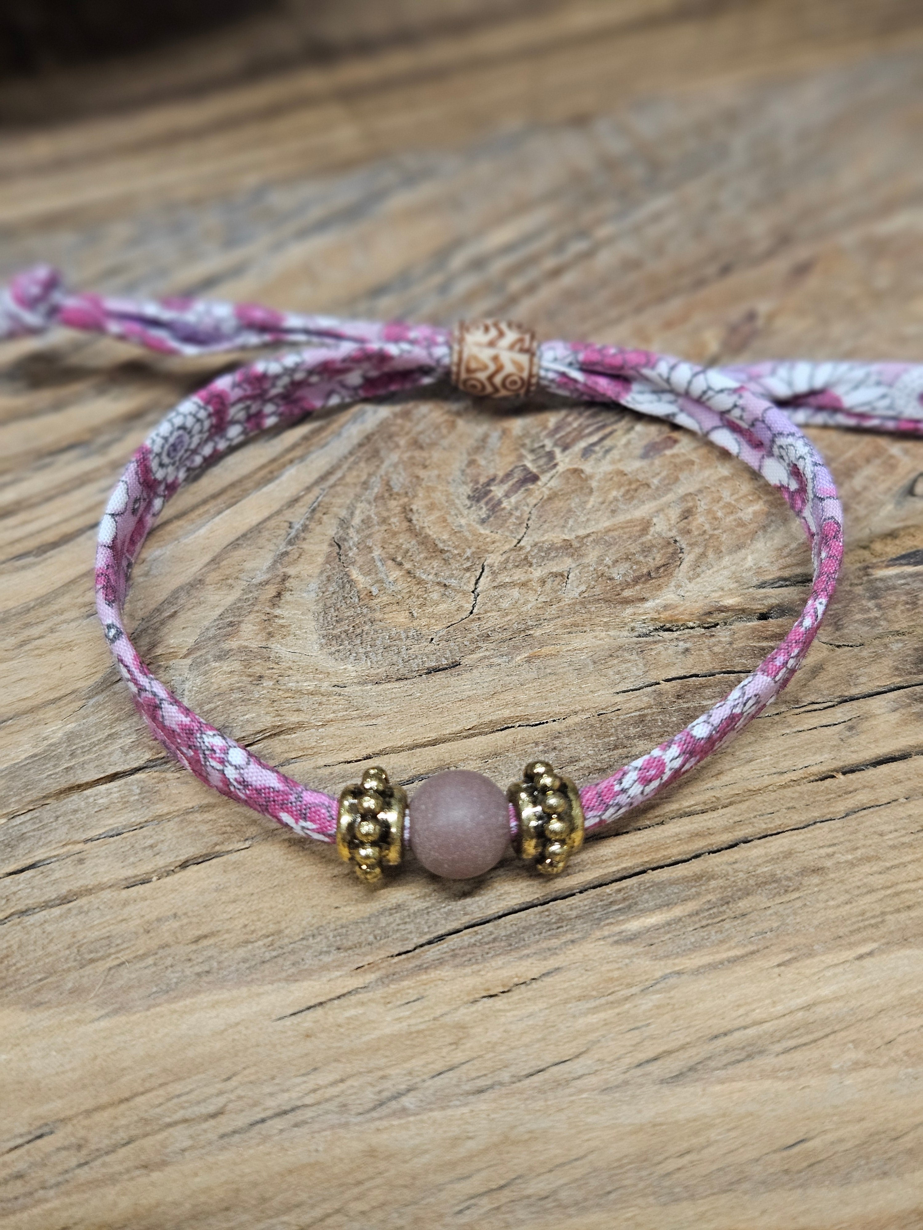 Bracelet tissu coulissant