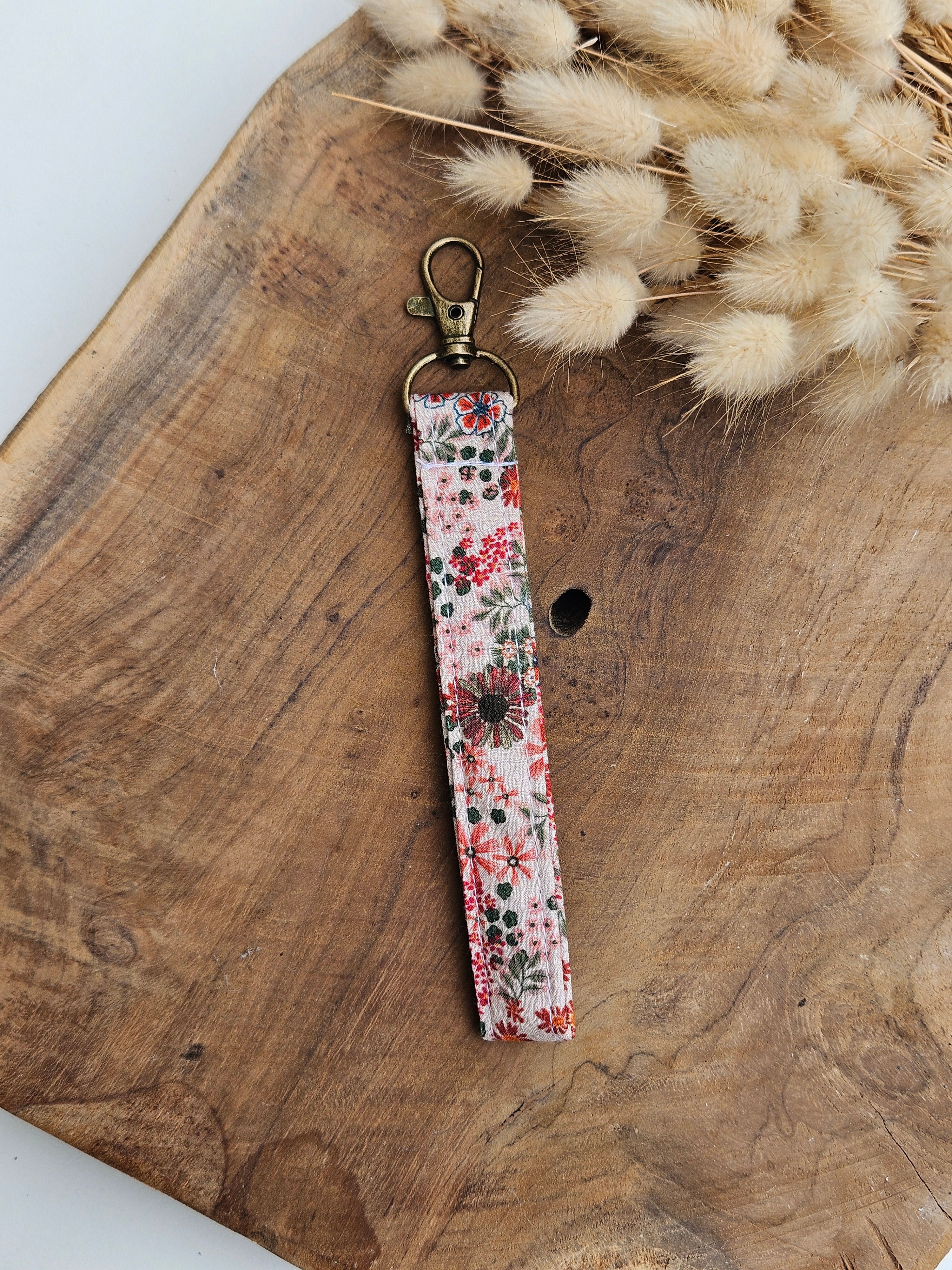 Porte-clés en tissu upcyclé