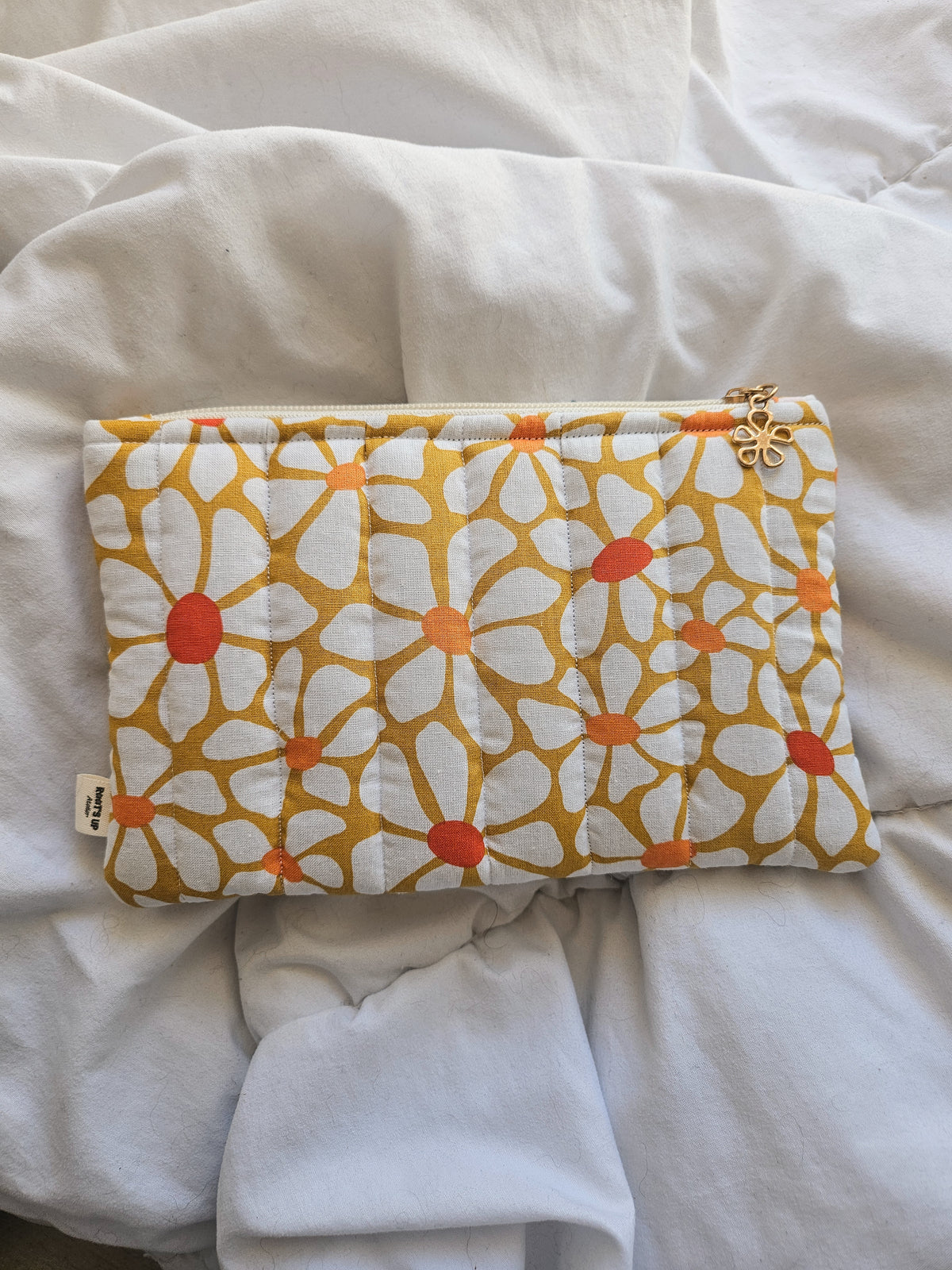Trousse plate molletonnée en tissu