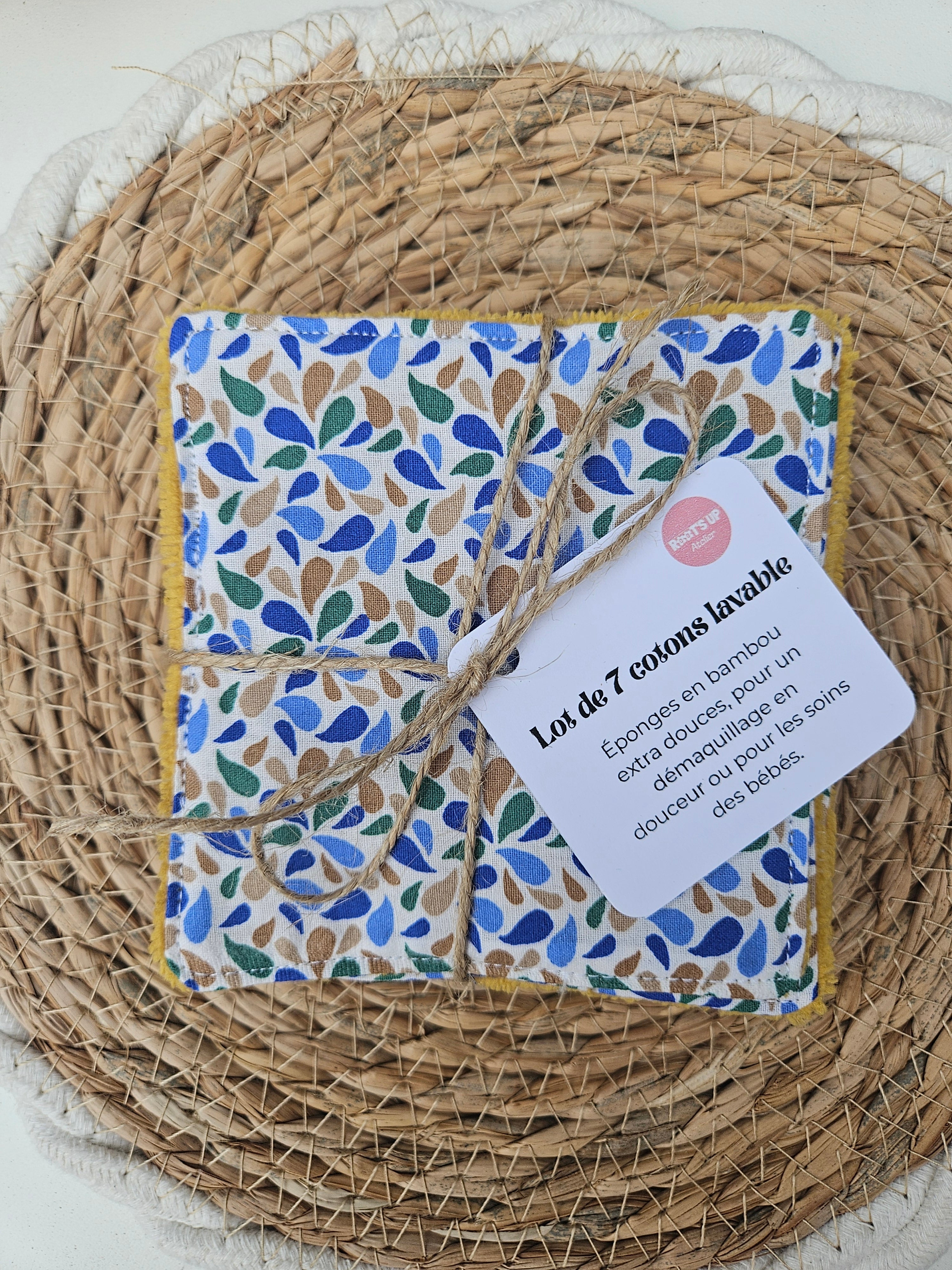 Cotons lavables – Lot de 7